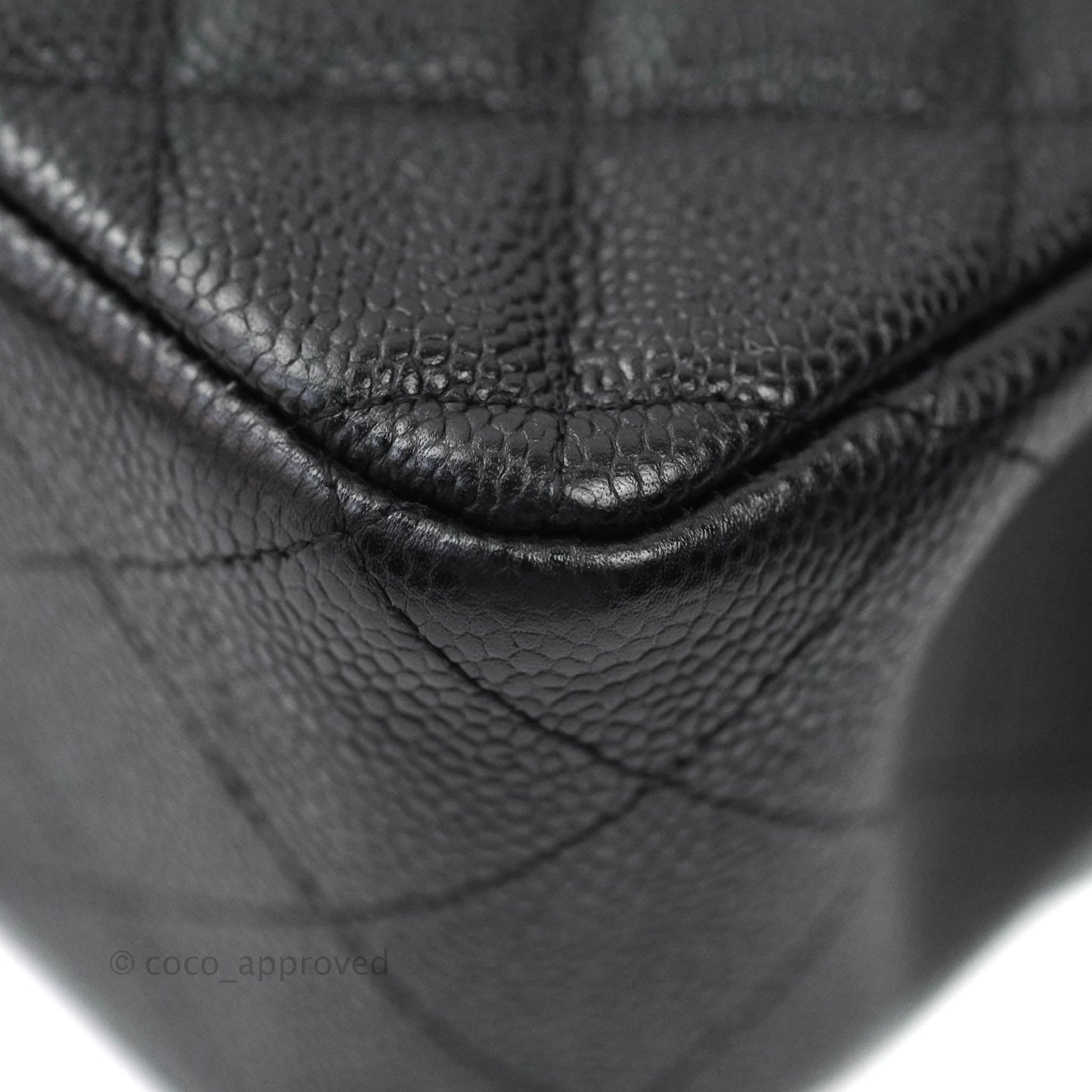 Chanel Jumbo Double Flap Black Caviar Silver Hardware⁣⁣