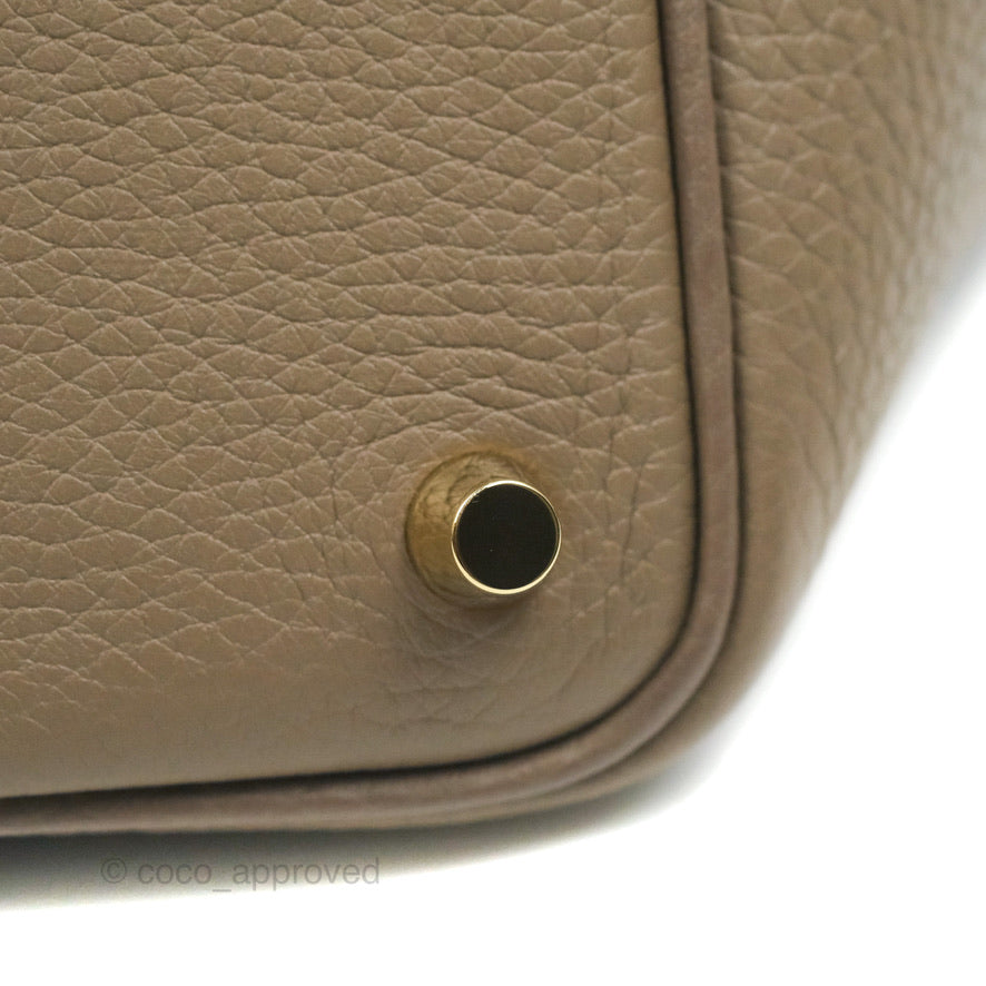 Hermès Picotin Lock 18 Etoupe Clemence Gold Hardware