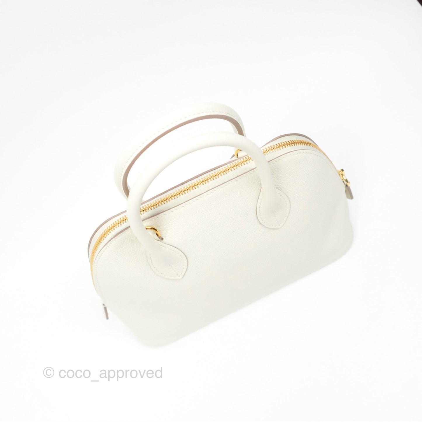 Hermès Bolide 1923 25 Mushroom 0T/Biscuit 48 Evercolor Gold Hardware
