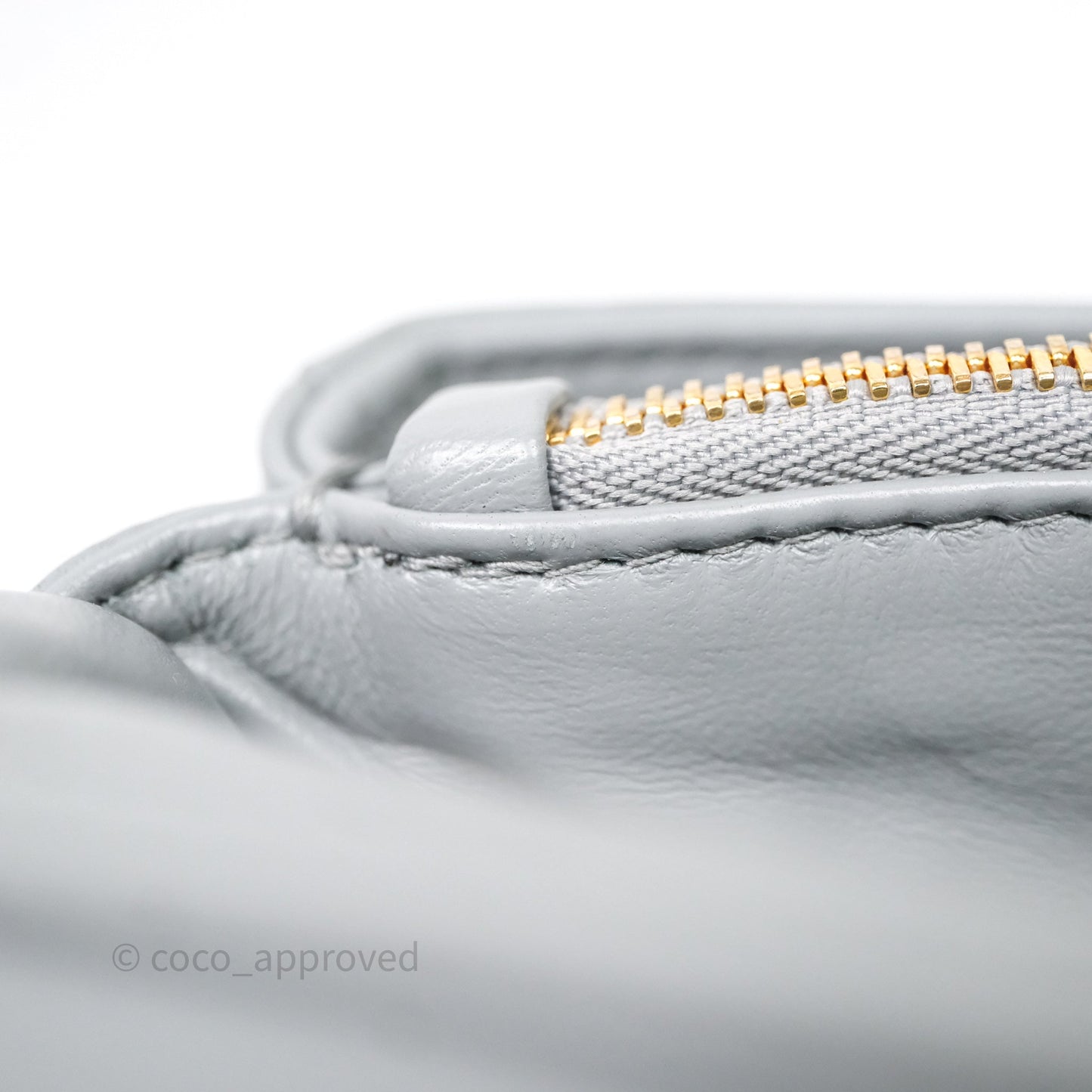 Christian Dior Mini Caro Bag Grey Macrocannage