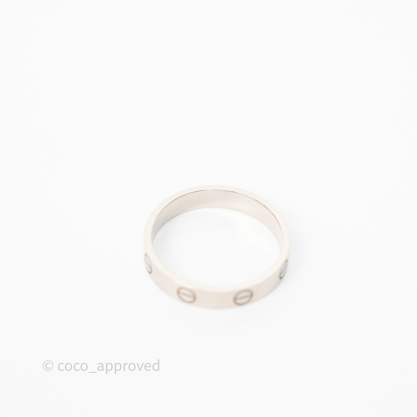 Cartier Love Band Ring Small Model White Gold