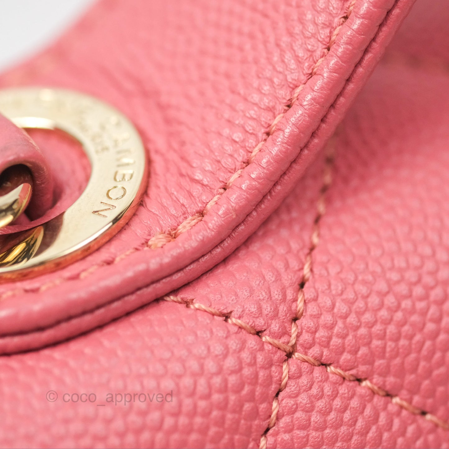 Chanel Quilted Medium Business Affinity Flap Pink Caviar Gold Hardware