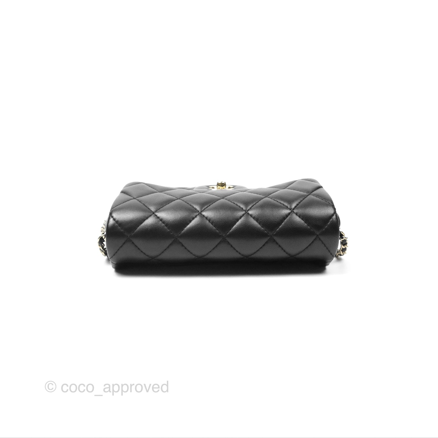 Chanel Small My Precious Flap Black Lambskin Gold Hardware