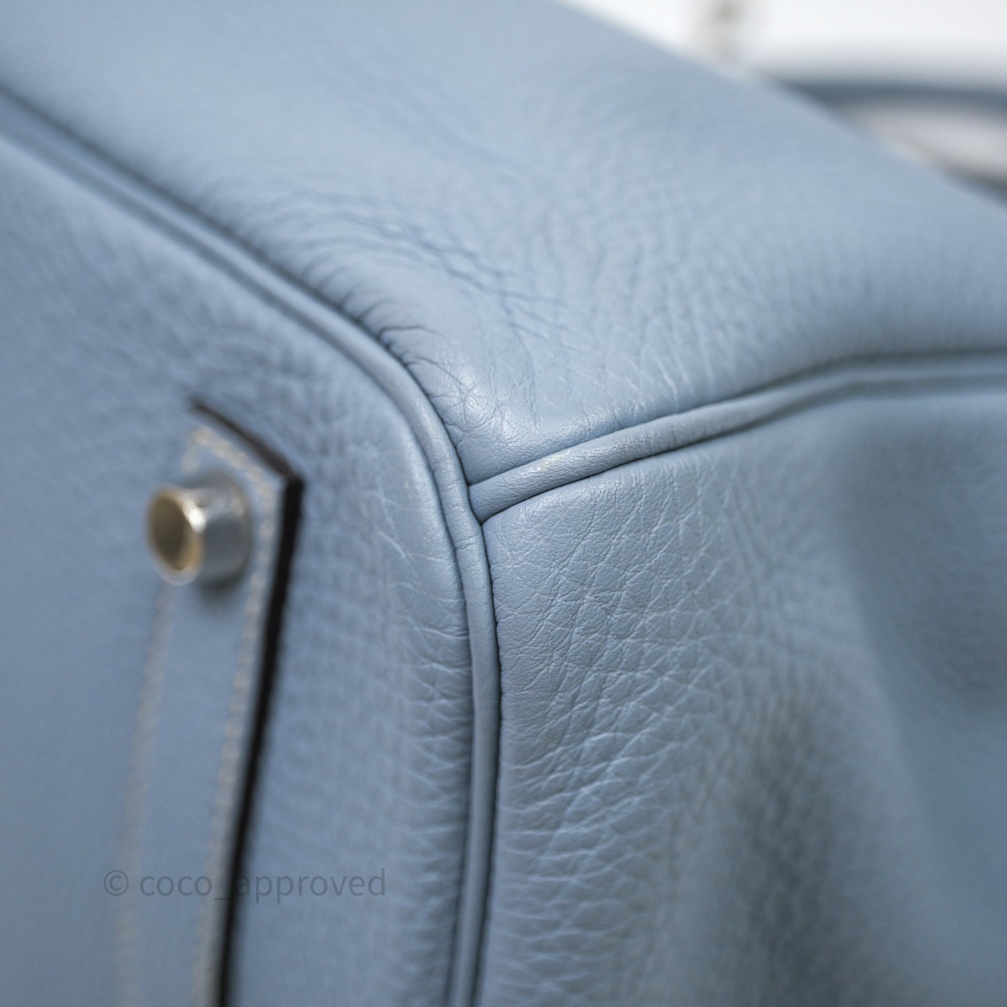 Hermès Birkin 35 Blue Ciel Togo Palladium Hardware