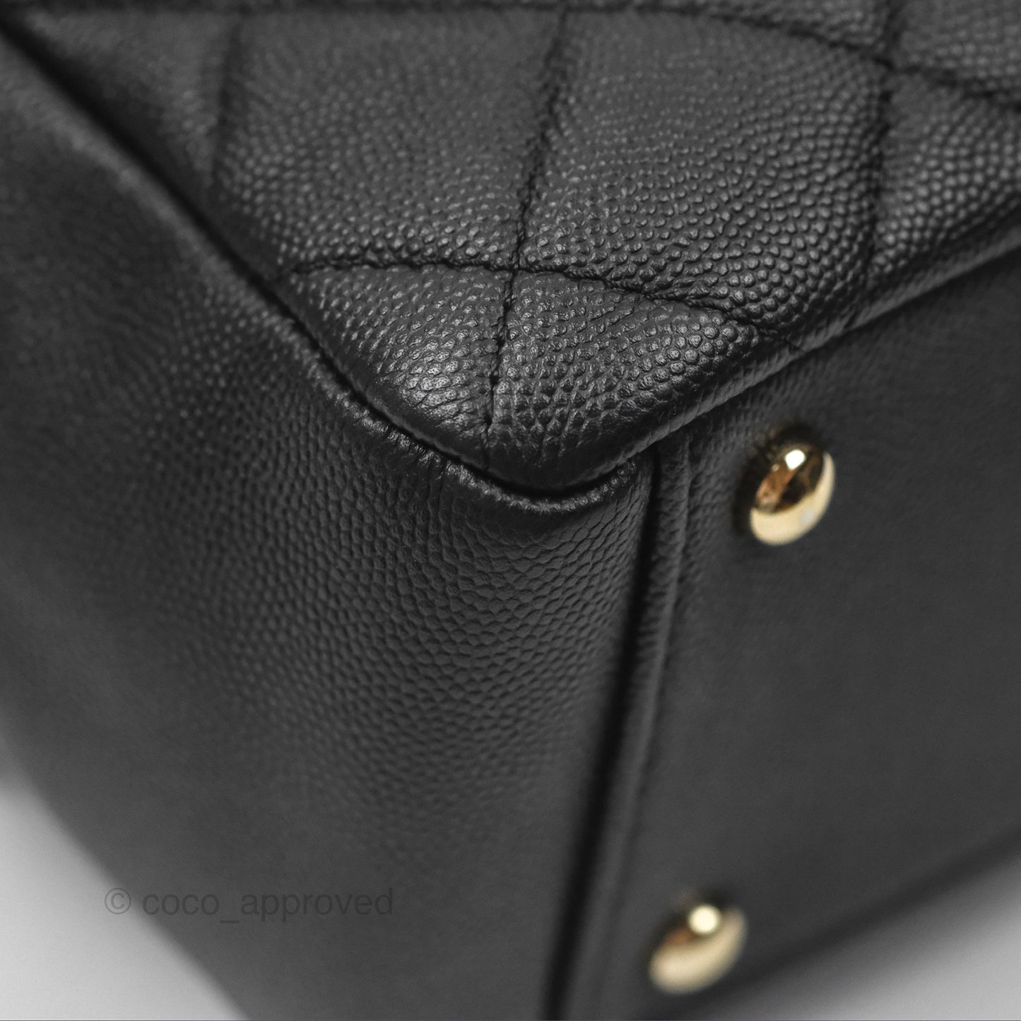 Chanel Quilted Large Business Affinity Flap Black Caviar Gold Hardware