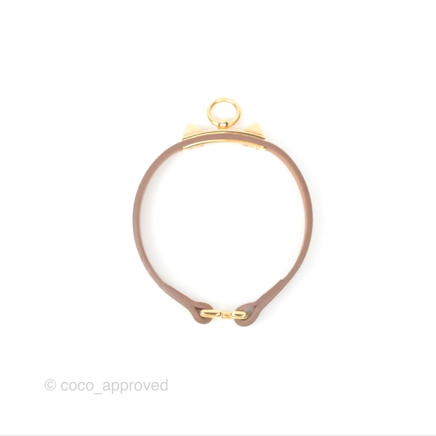 Hermès Rivale Mini Bracelet Nata Swift Rose Gold Hardware