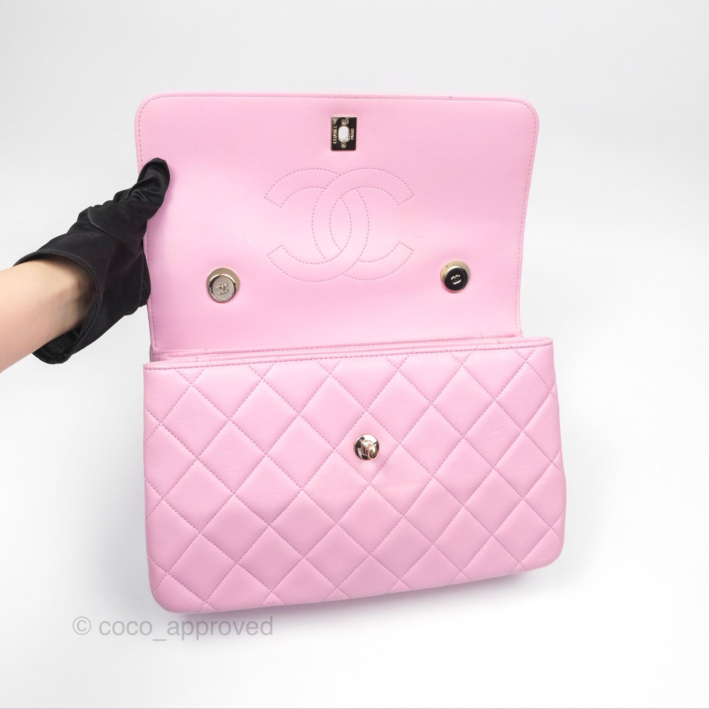 Chanel Medium Trendy CC Pink Lambskin Gold Hardware