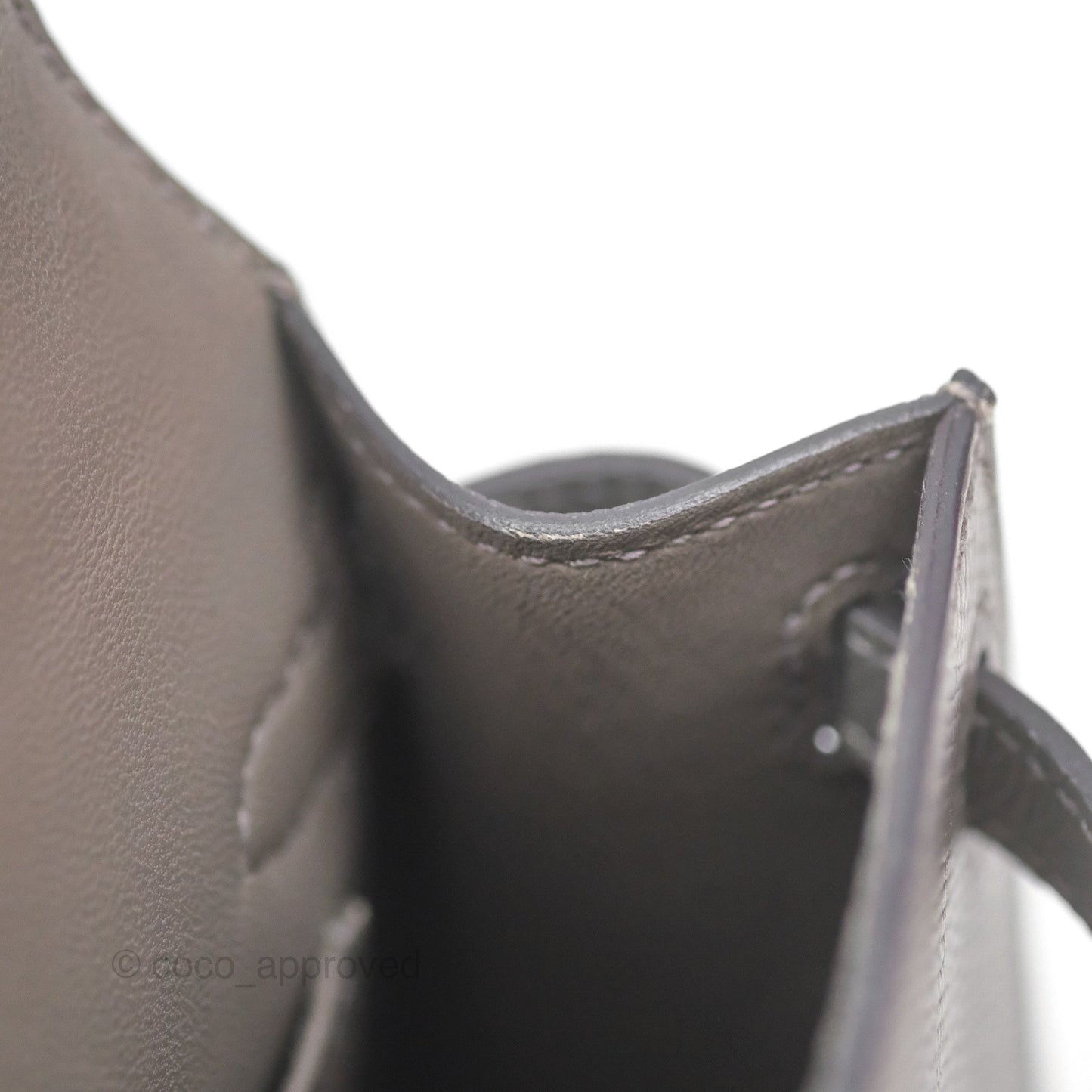 Hermès Mini Kelly II Gris Meyer 0L Epsom Gold Hardware