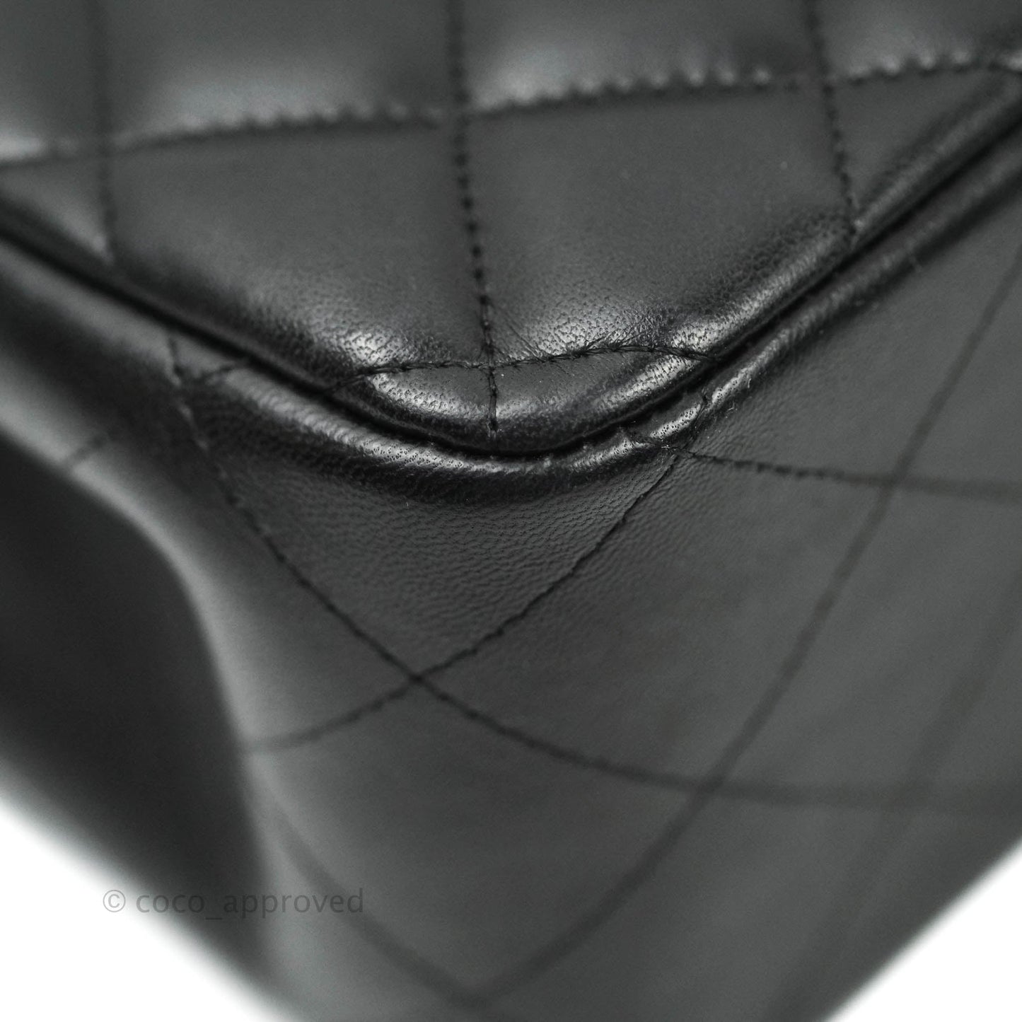 Chanel Jumbo Double Flap Black Lambskin Silver Hardware⁣⁣
