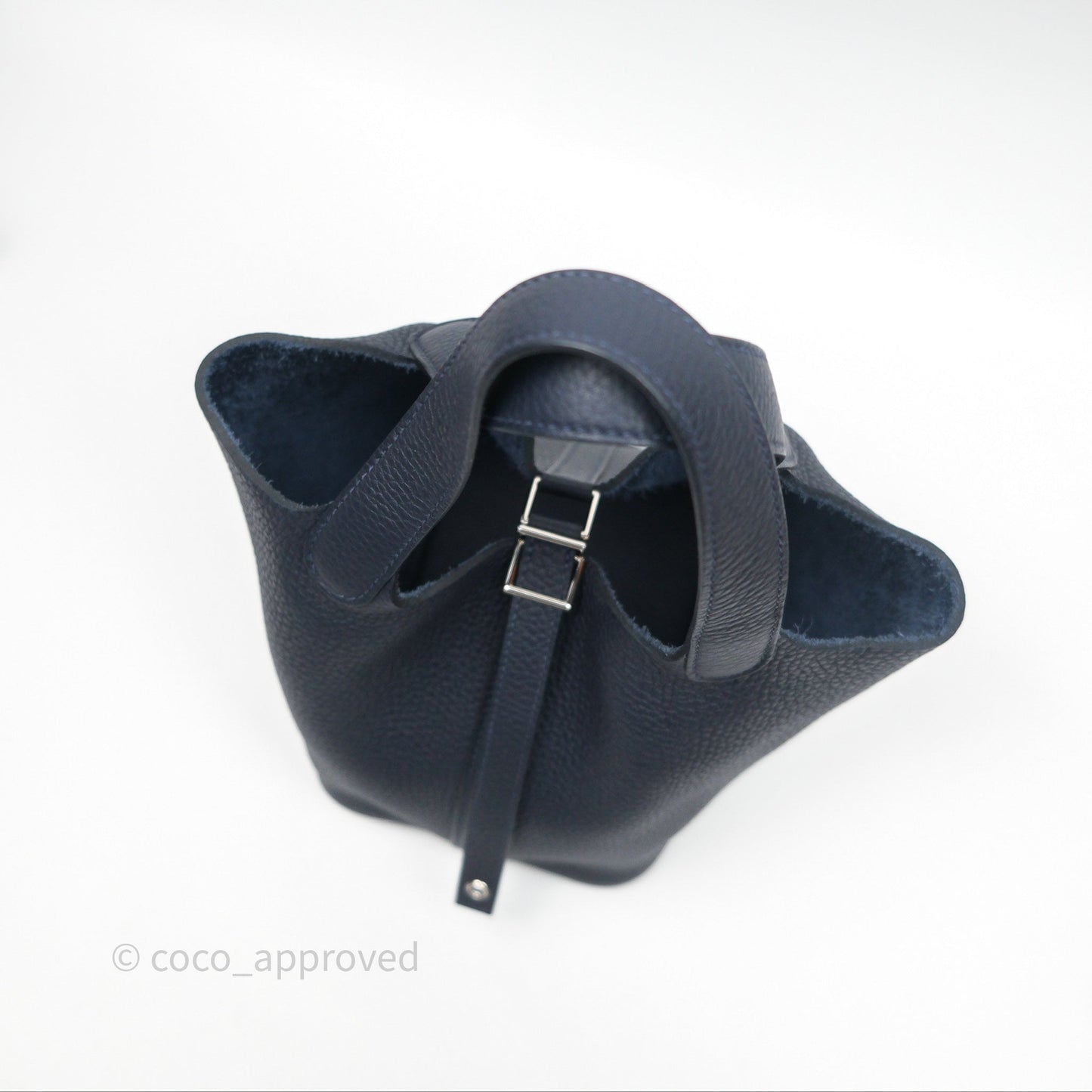Hermès Picotin 18 Bleu Nuit 2Z Clemence Palladium Hardware