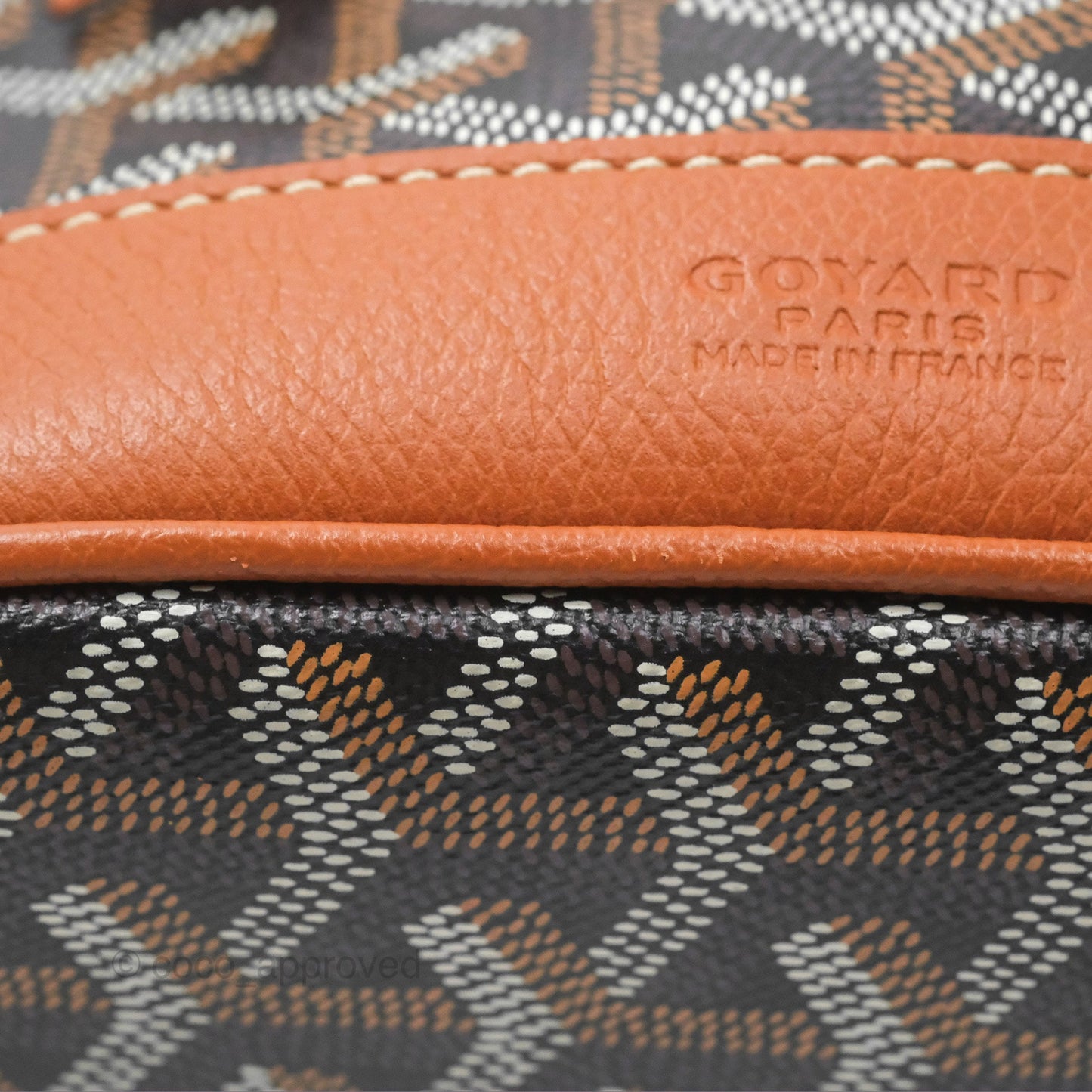 Goyard Petit Flot Bucket Bag Black & Tan Goyardine