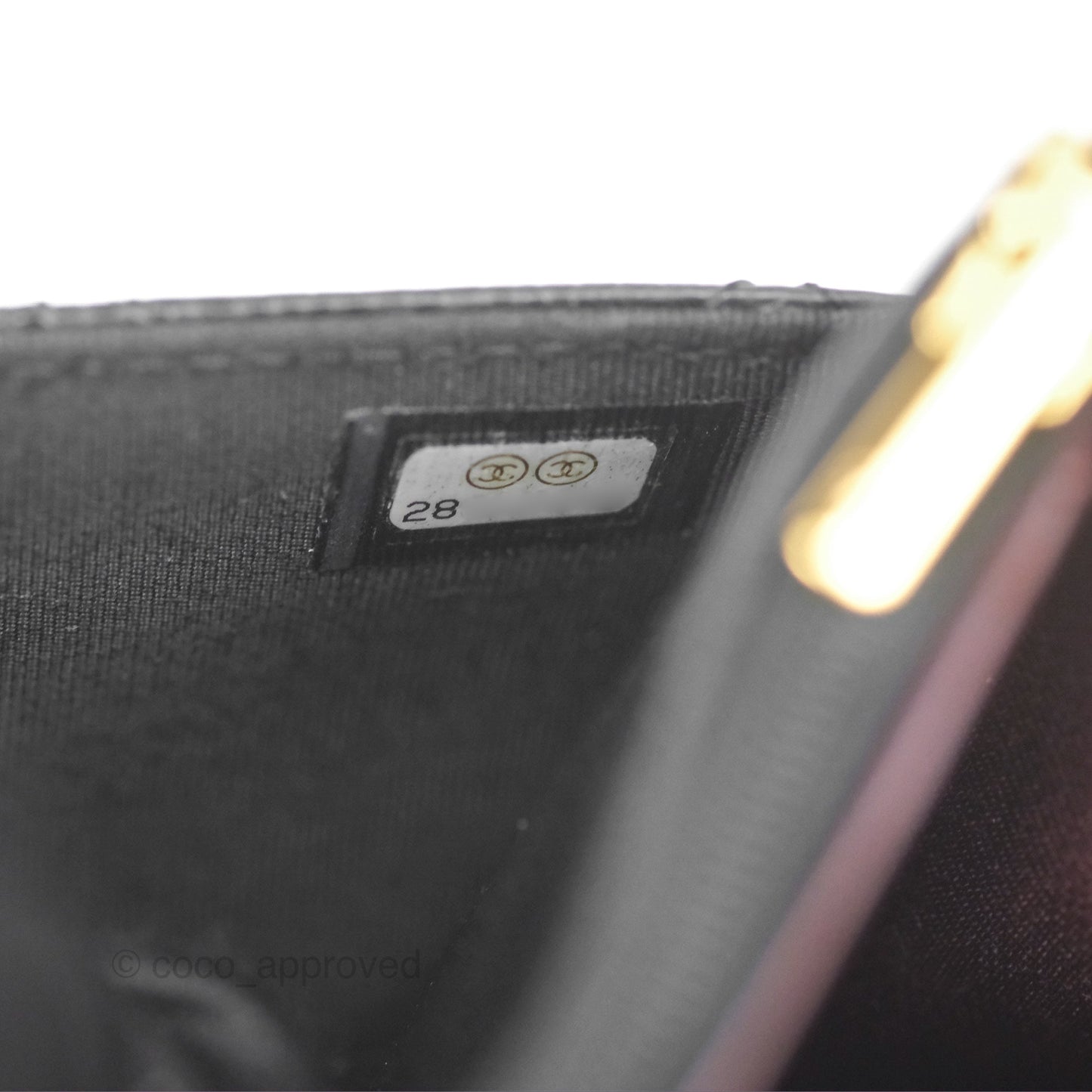 Chanel Classic Wallet On Chain WOC Quilted Black Caviar Gold Hardware