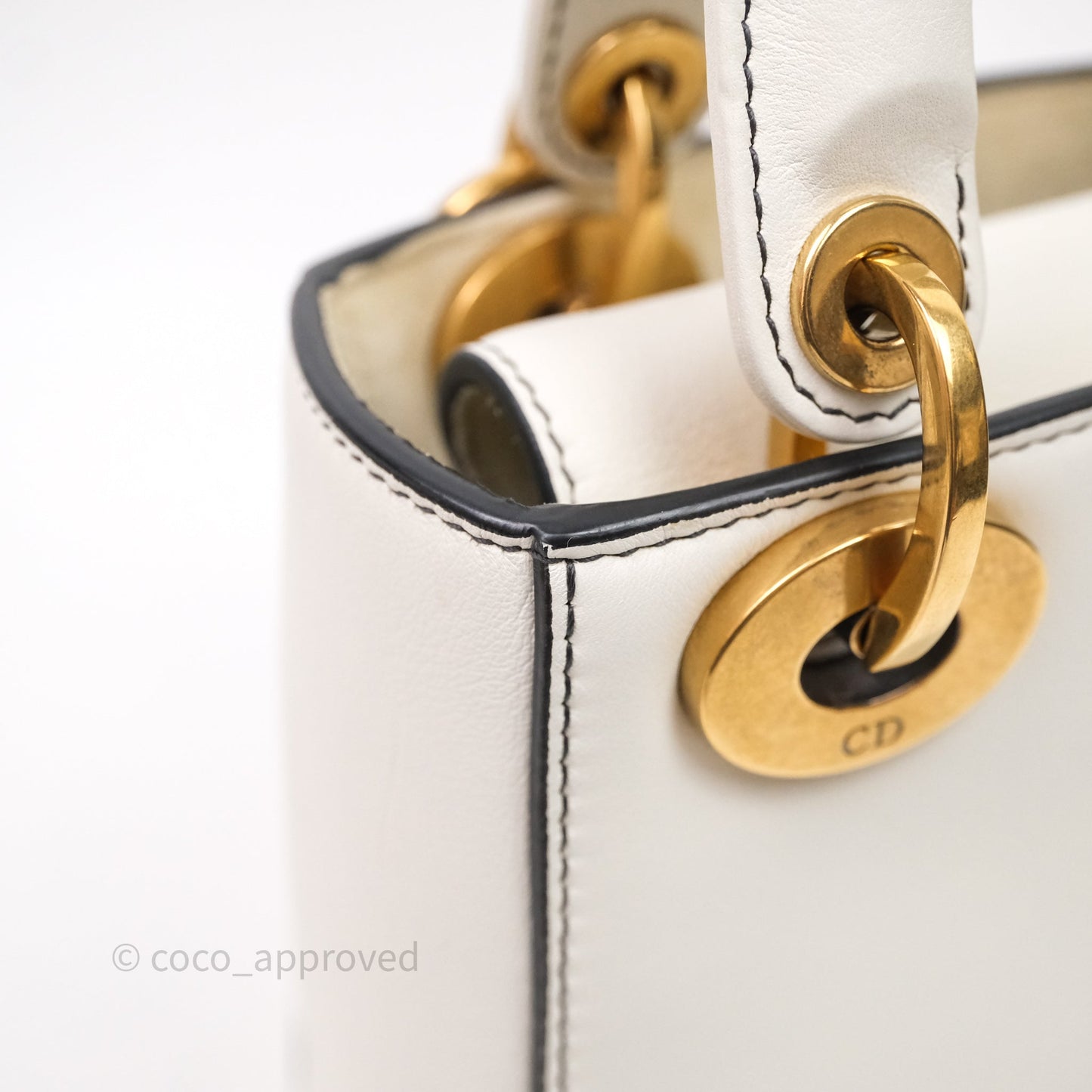 Christian Dior Mini Lady Dior Niki De Saint Phalle Calfskin White