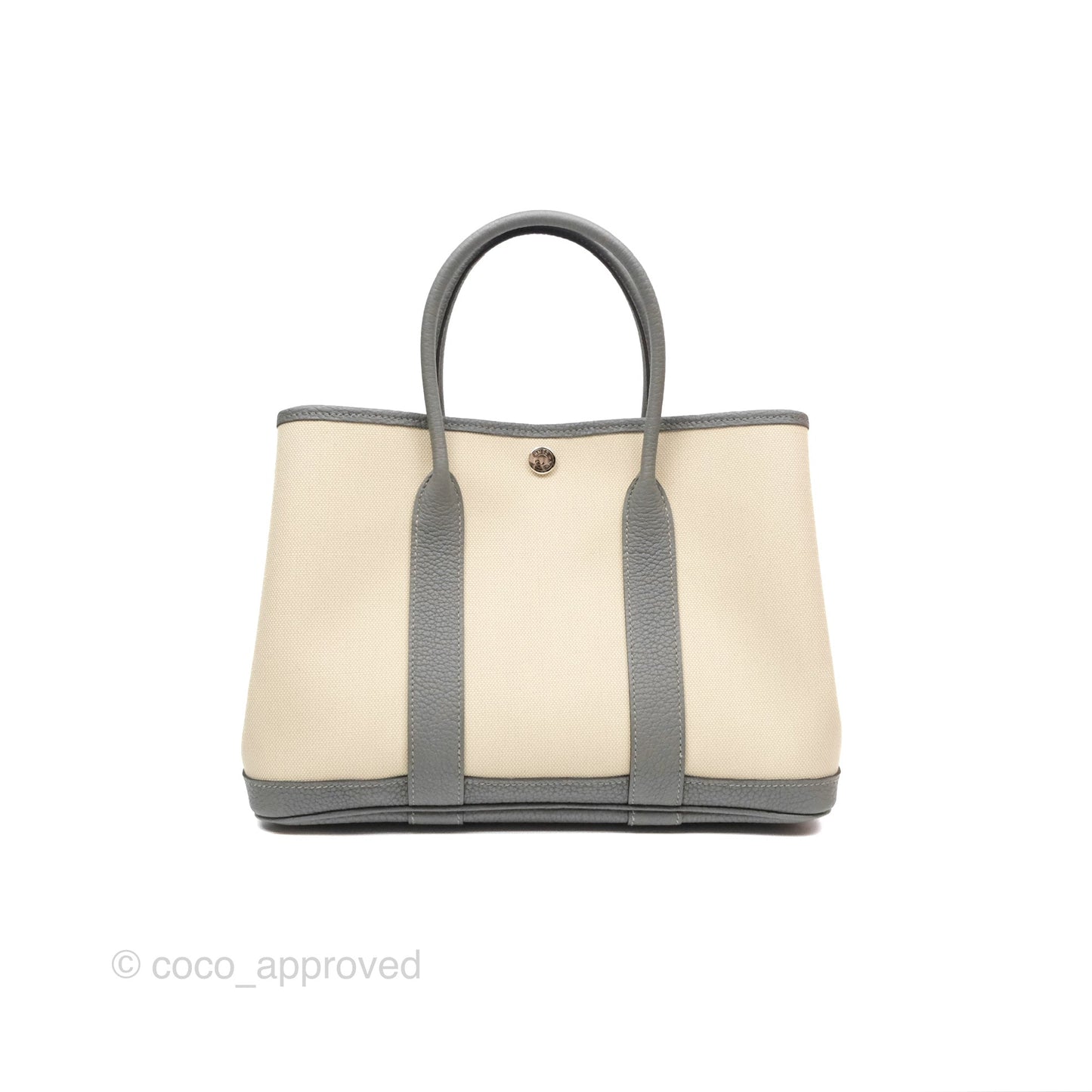 Hermès Garden Party 30 Toile Negonda Beton 8L/ Gris Meyer 0L