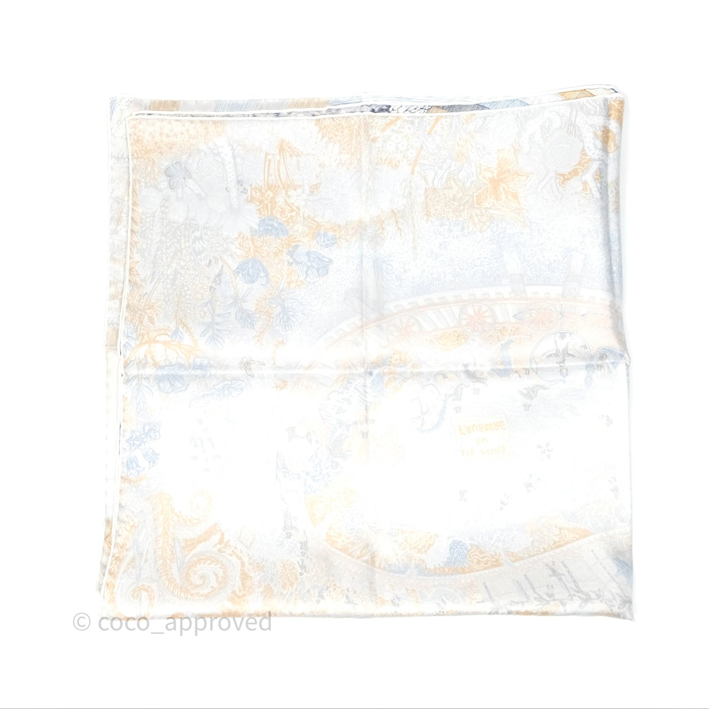 Hermès Les Folies du Faubourg Scarf 90