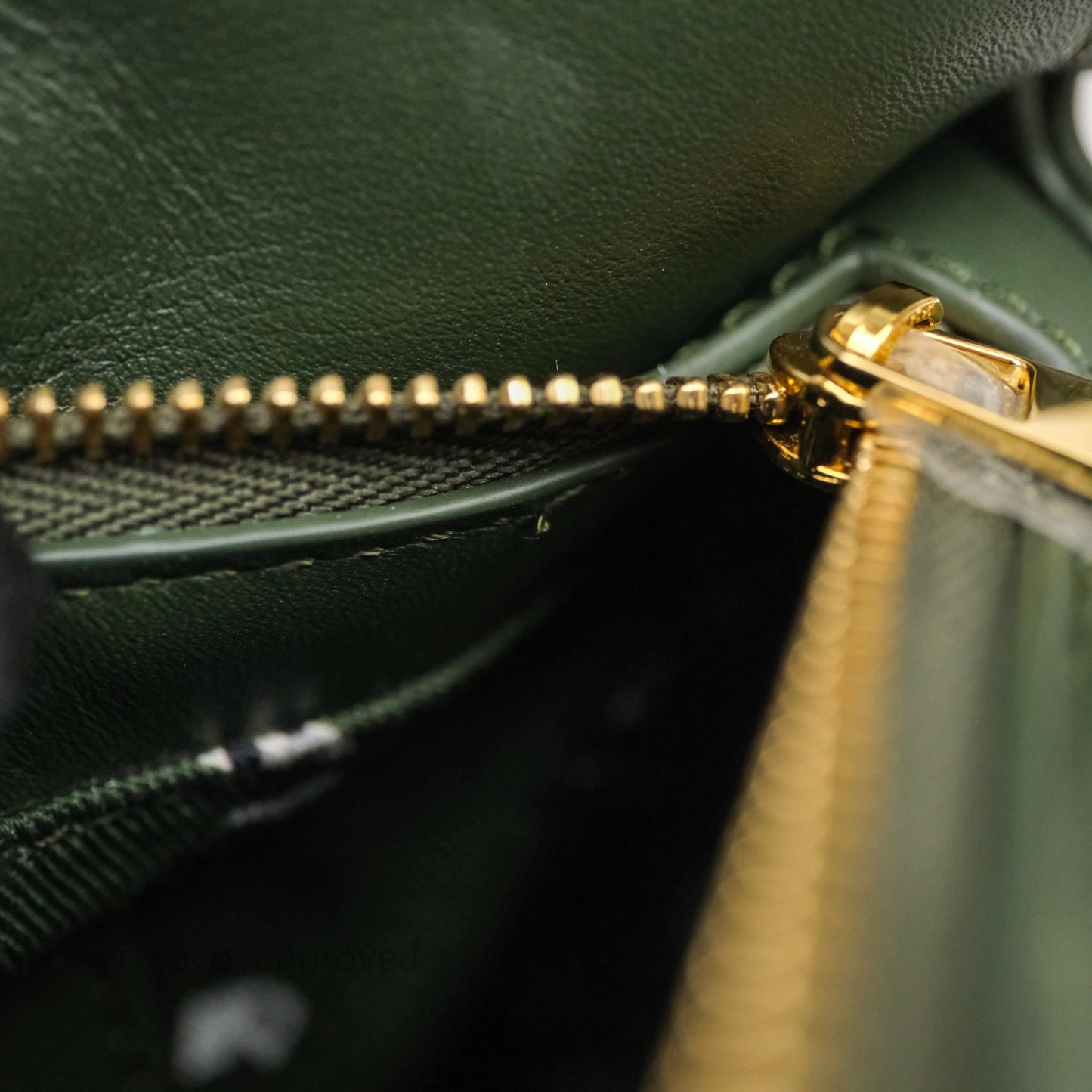 Loewe X SUNA FUJITA Mini Pandas Puzzle Bag Dark Green Calfskin Gold Hardware