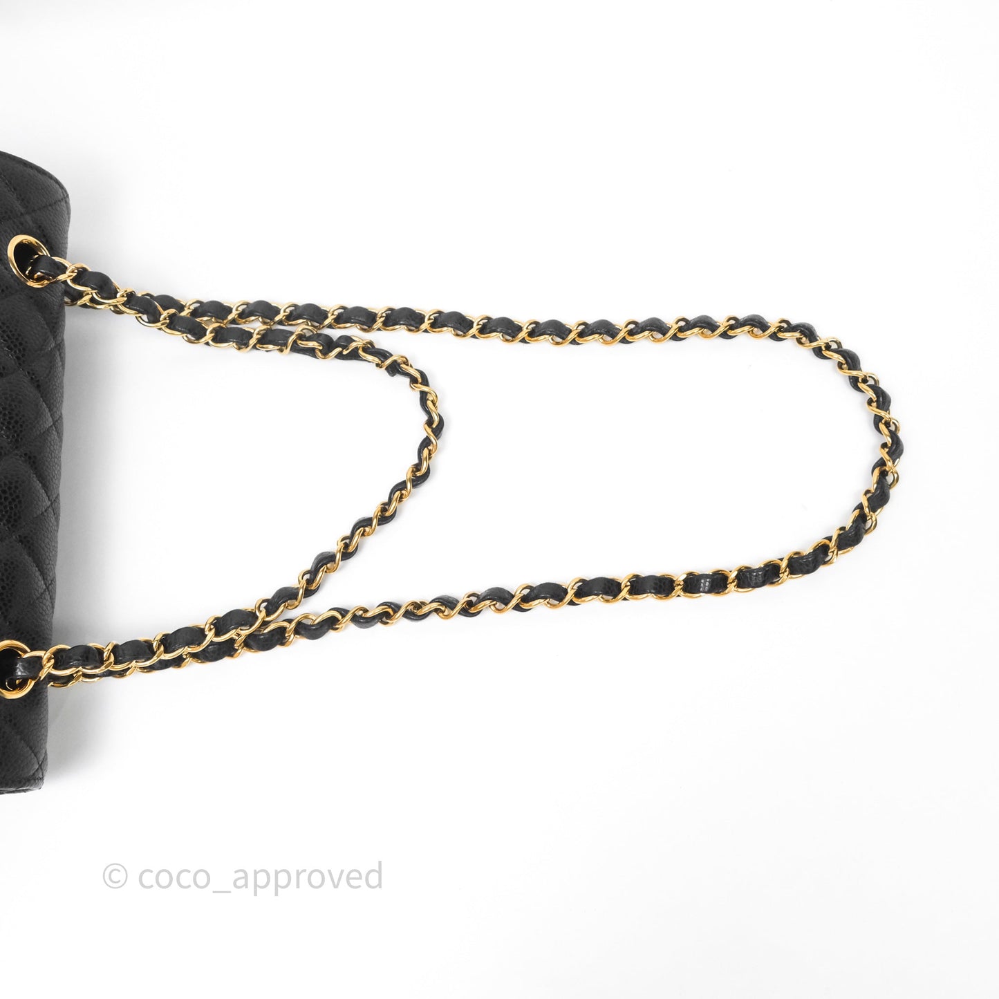Chanel Small Classic Flap Quilted Black Caviar Gold Hardware