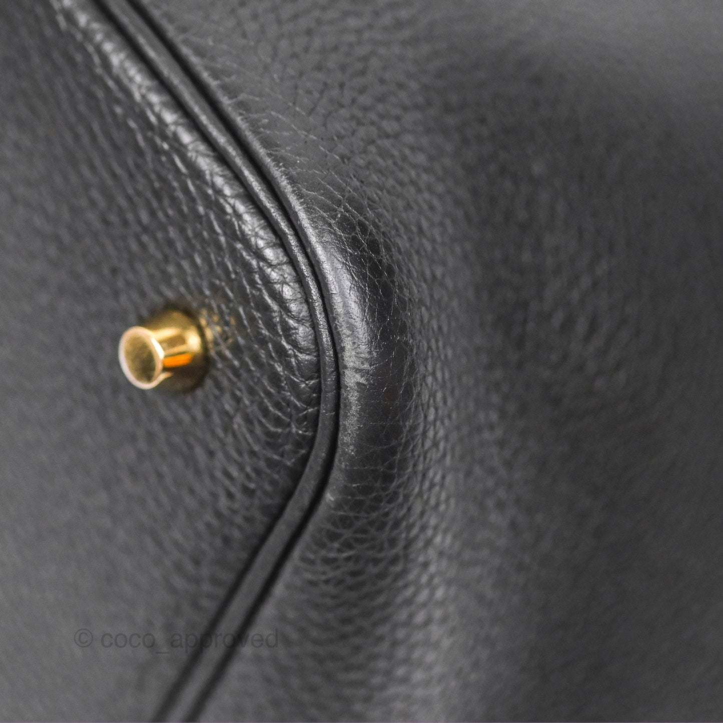 Hermès Picotin 22 Black Noir 89 Clemence Gold Hardware