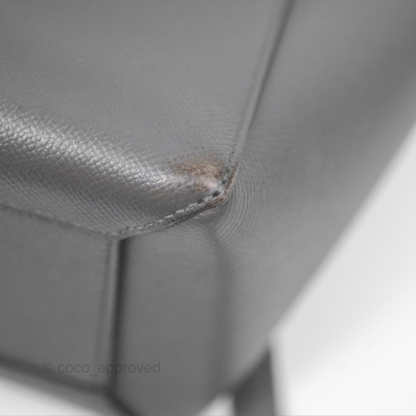 Celine Micro Belt Bag Grey Grained Calfskin Gold Hardware
