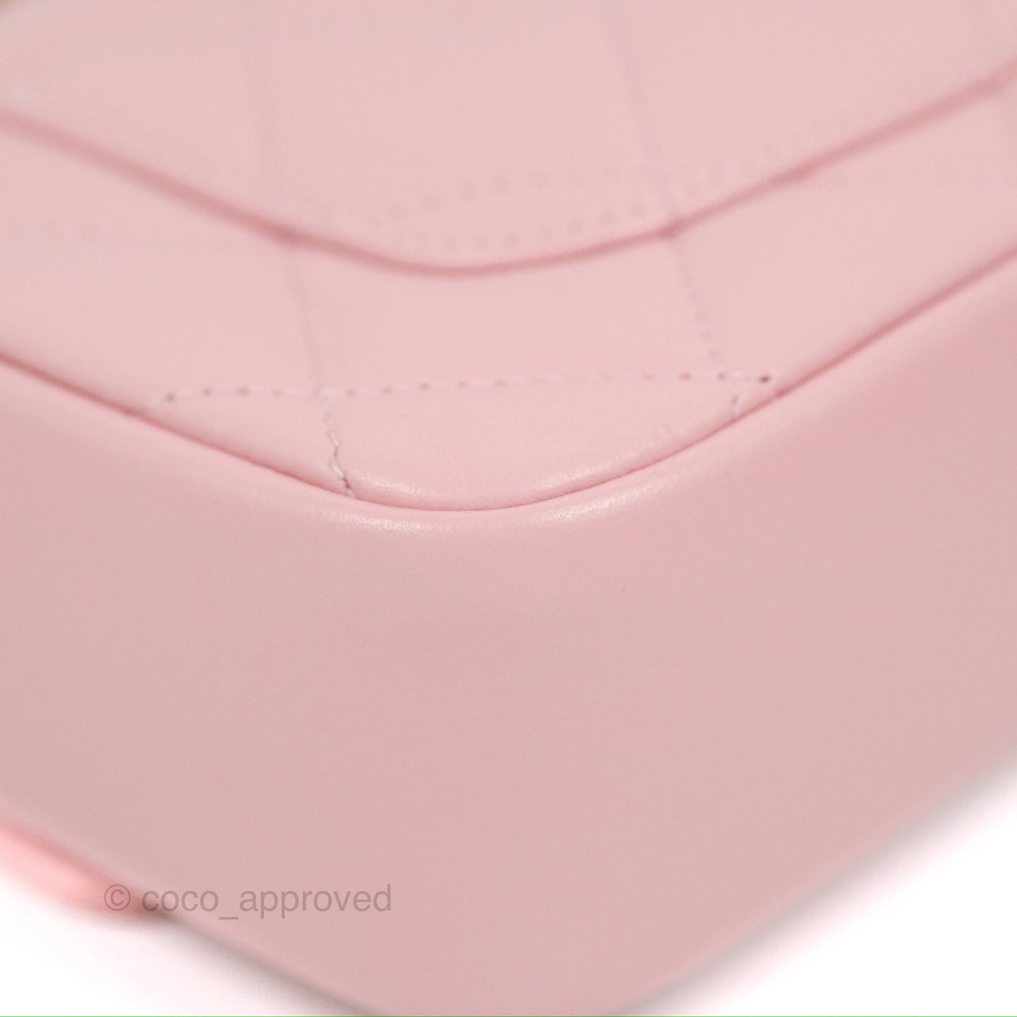 Chanel Mini Flap Bag With Heart CC Charm Pink Lambskin Aged Gold Hardware