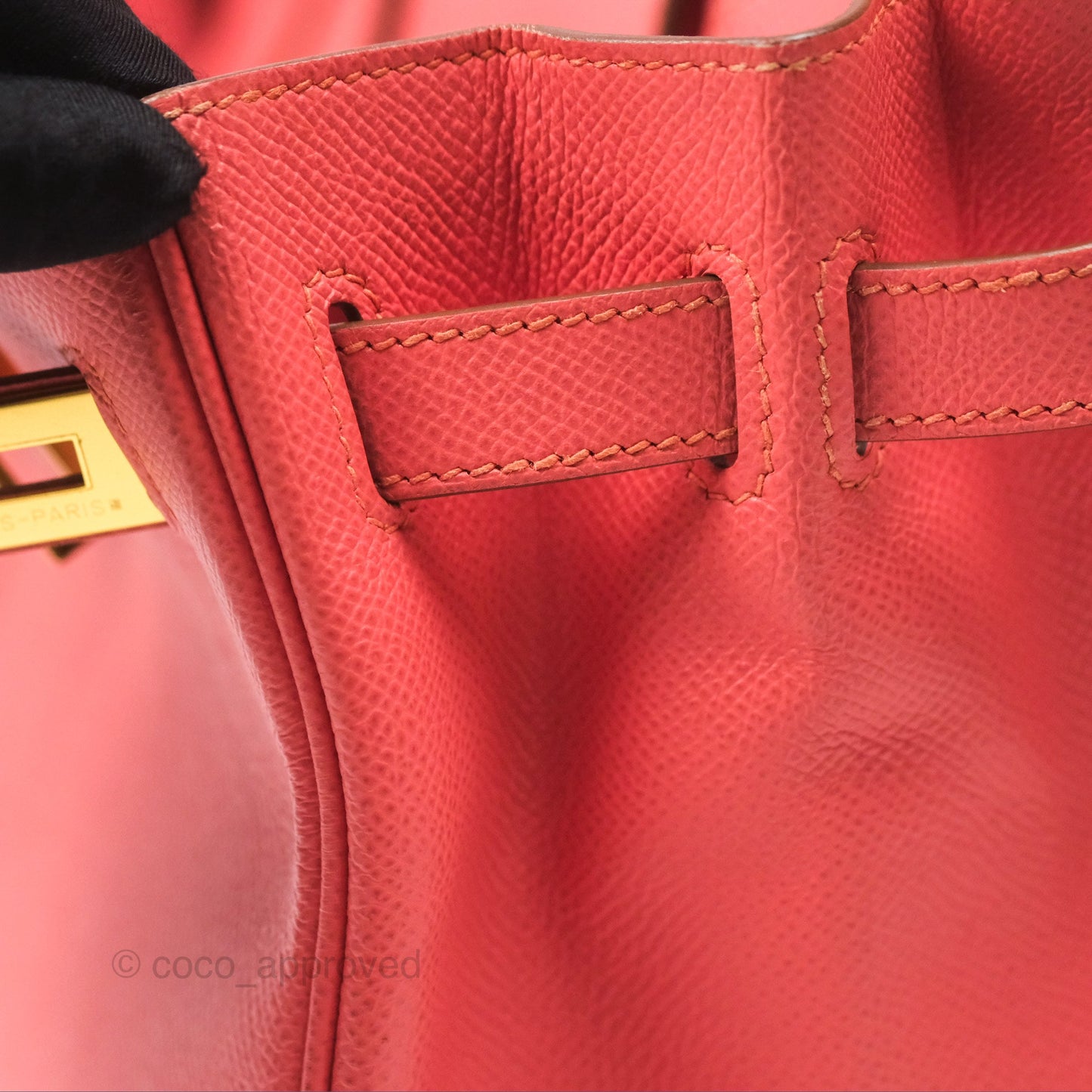 Hermès Birkin 30 Retourne Flamingo I5 Epsom Gold Hardware