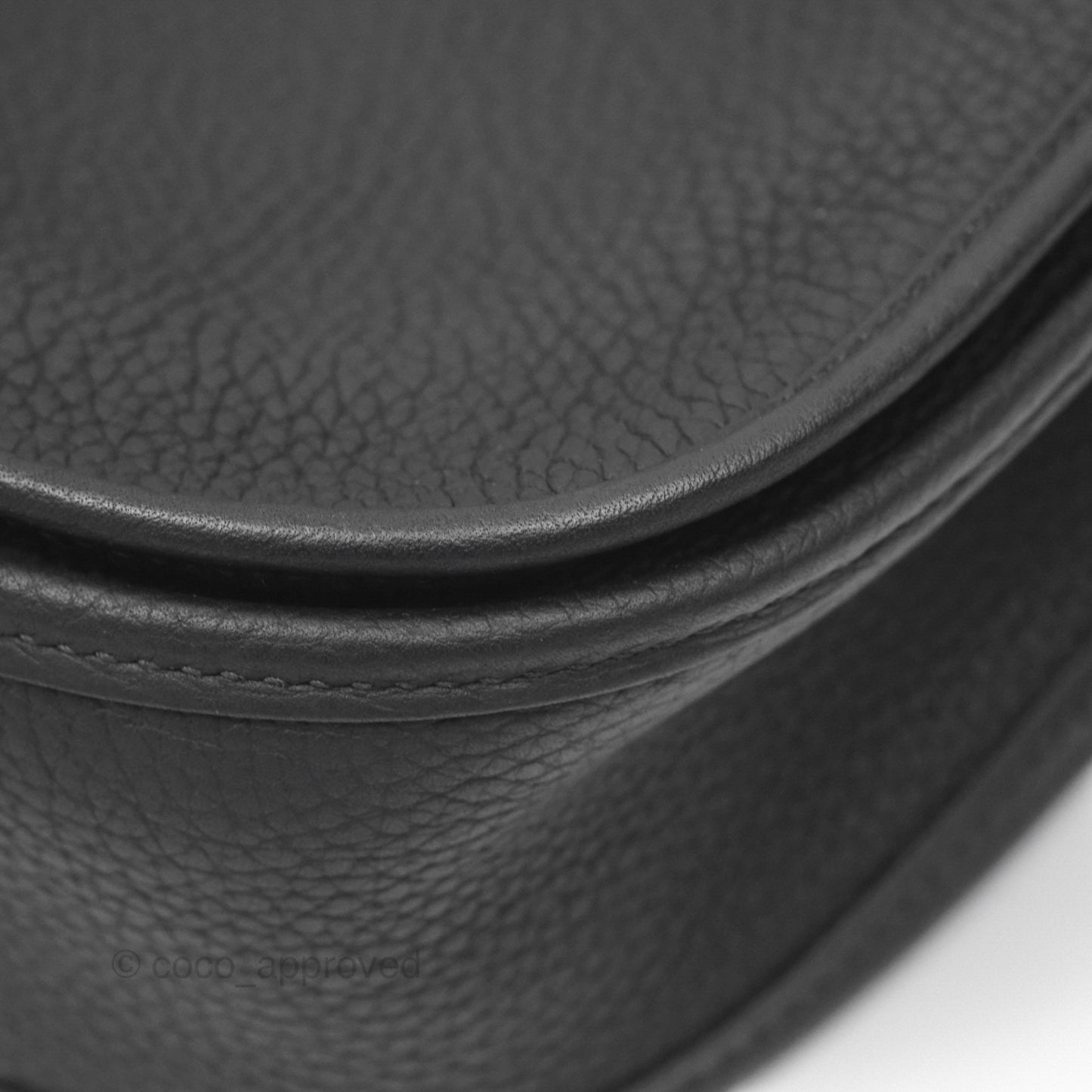 Hermès Evelyne III 29 Noir 89 Clemence Silver Hardware