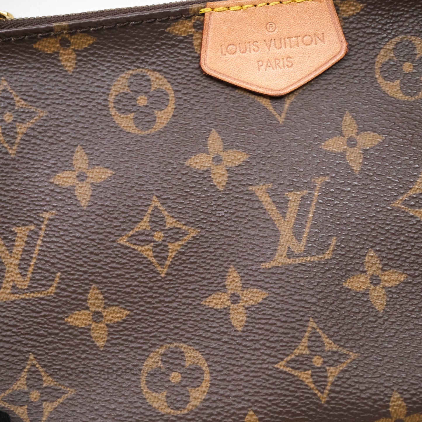 Louis Vuitton Multi Pochette Accessories Khaki Monogram Canvas