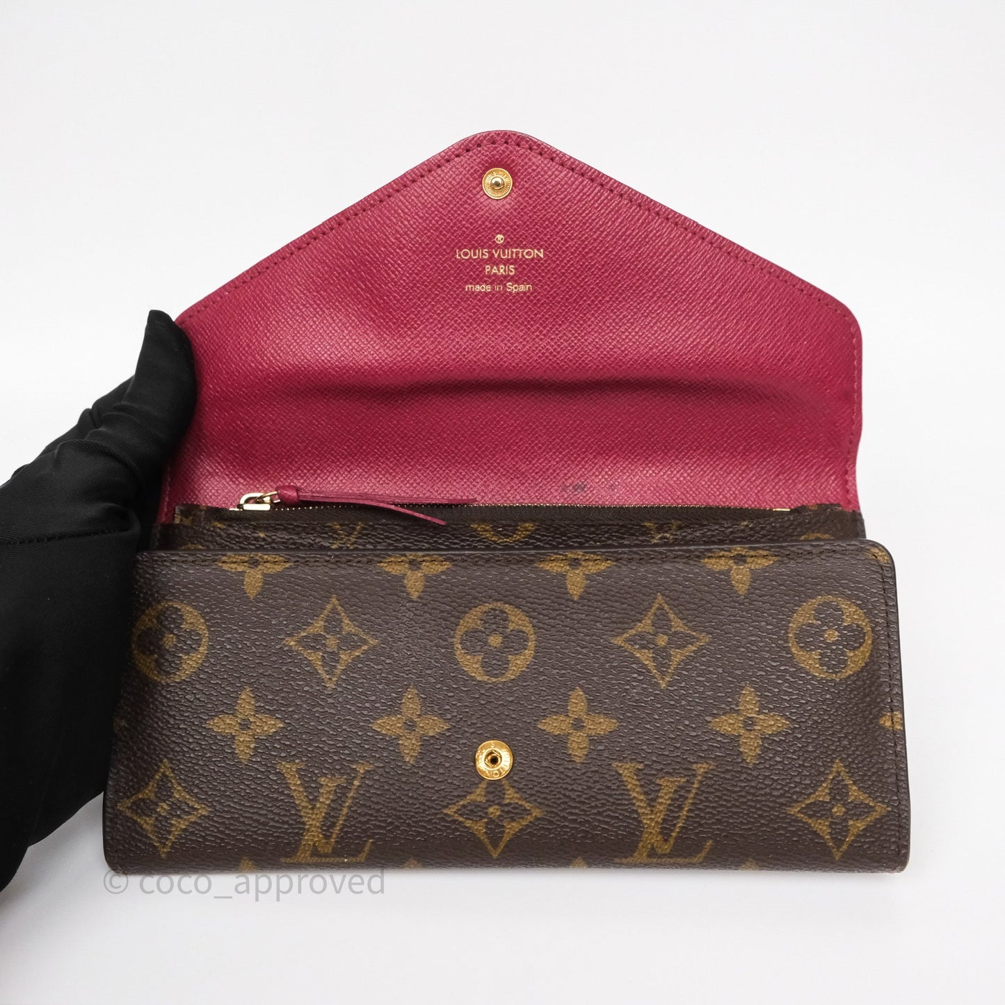 Louis Vuitton Josephine Wallet Monogram Canvas Fuchsia