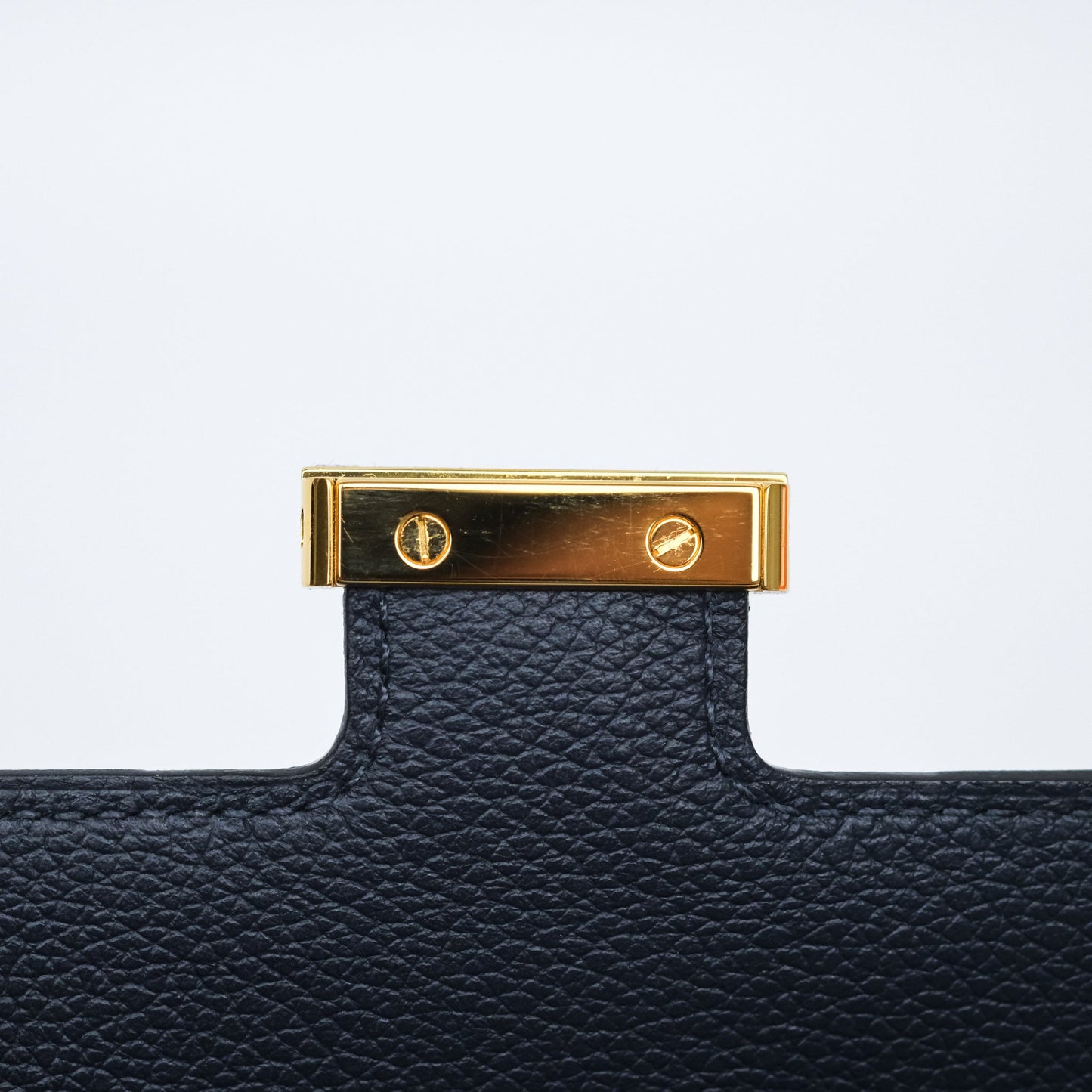 Hermès Constance Long To Go Wallet Blue Nuit 2Z Evercolor Gold Hardware