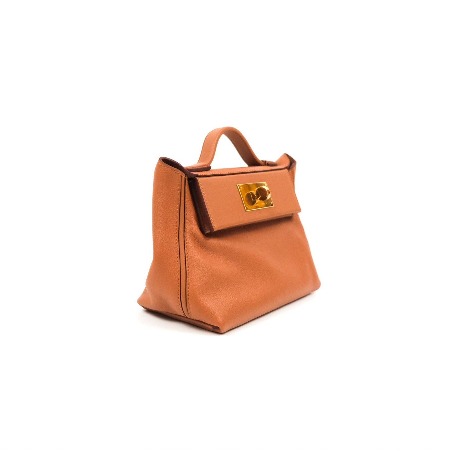 Hermès 24/24 21 Mini Gold Evercolor/Swift Gold Hardware