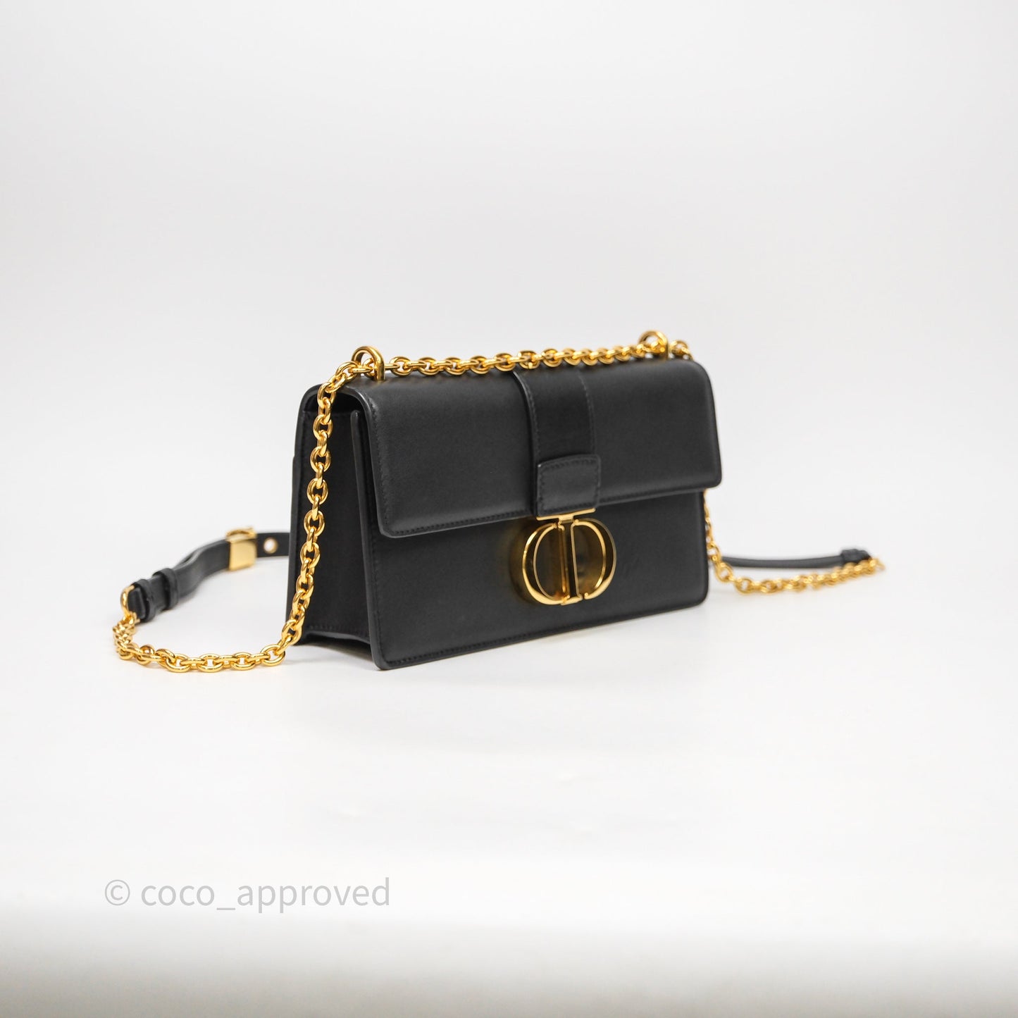 Christian Dior 30 Montaigne East-West Chain Bag Black