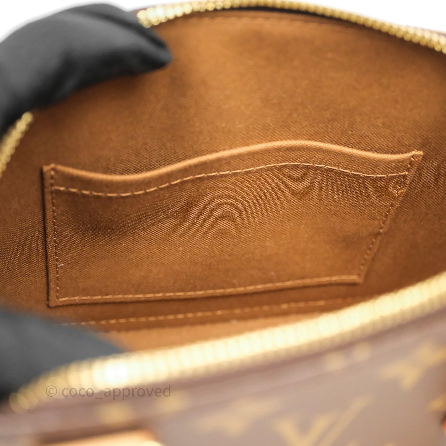 Louis Vuitton Monogram Alma BB Bag Gold Hardware