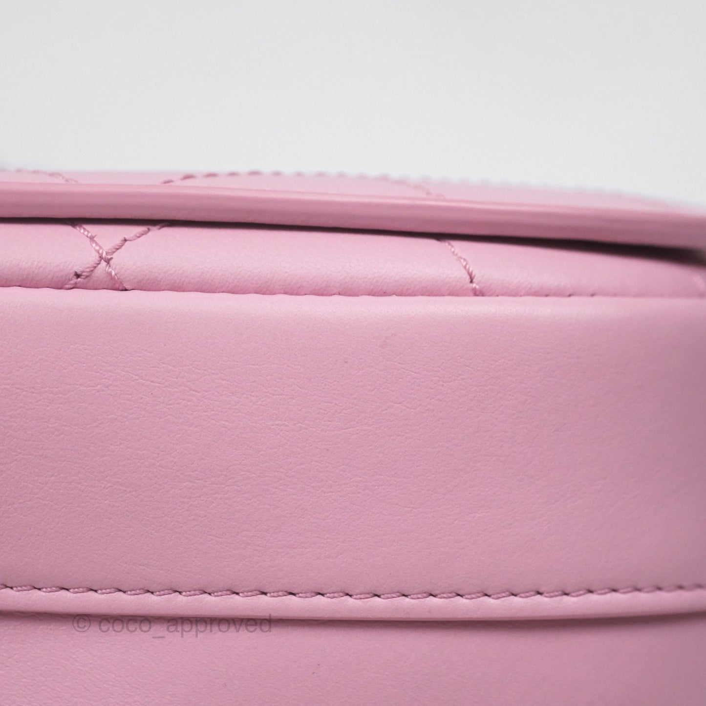 Chanel Stitched Ring My Bag Flap Crossbody Pink Calfskin Silver Hardware