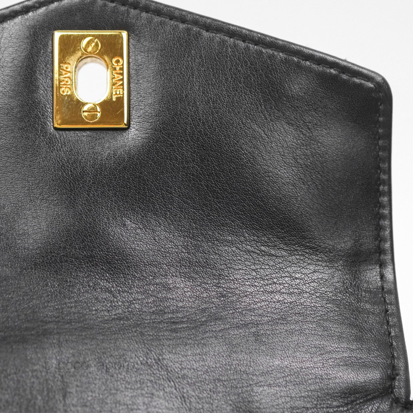 Chanel Vintage Belt Bag Quilted Black Lambskin 24K Gold Hardware