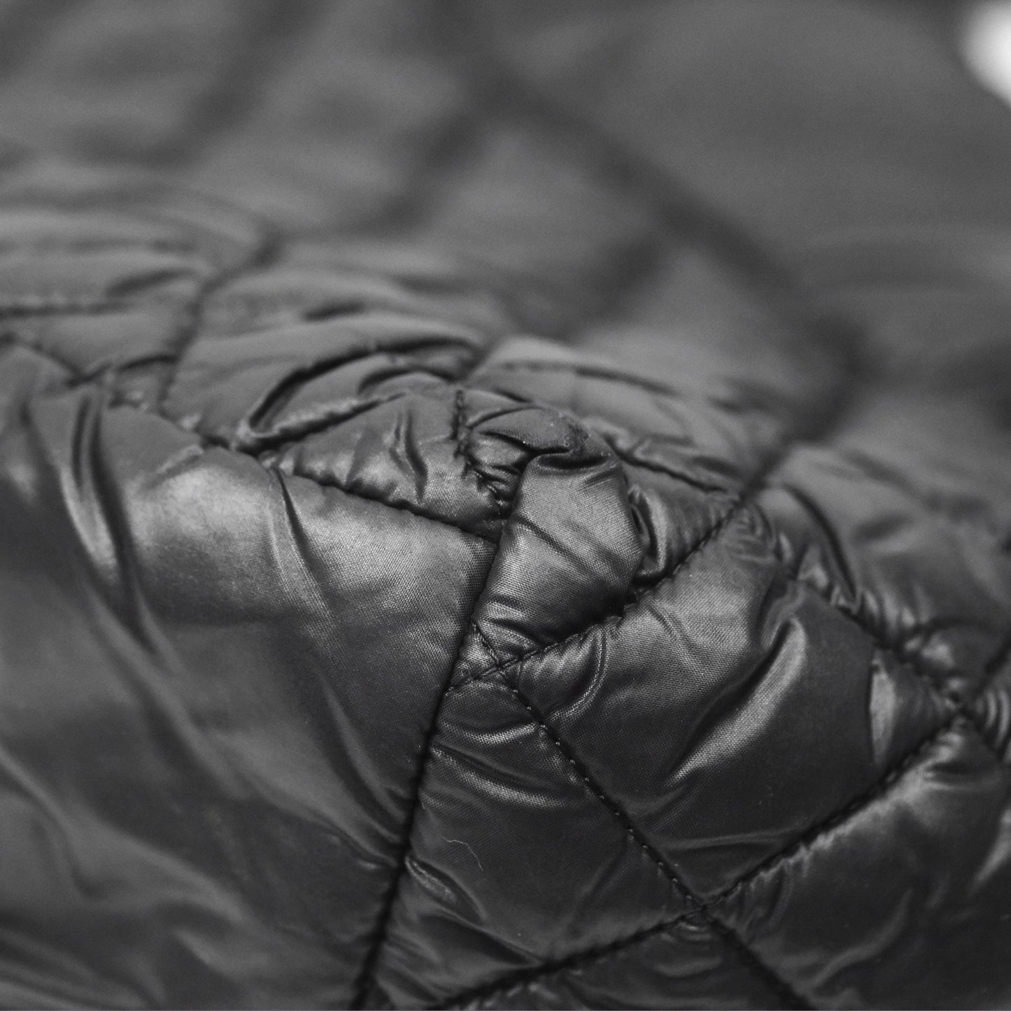 Chanel Coco Cocoon Tote Bag PM Black Nylon