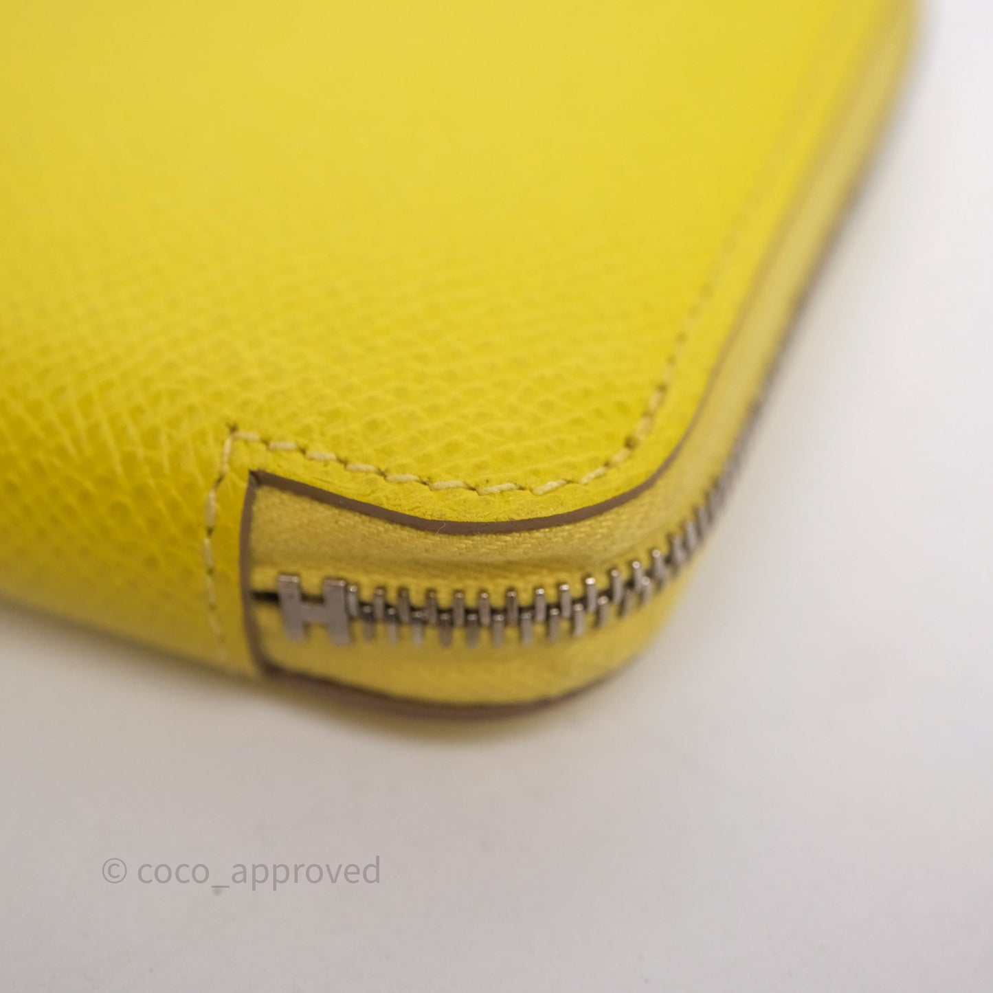 Hermès Silk In Compact Wallet Yellow Epsom
