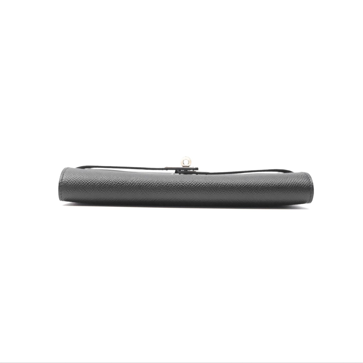 Hermès Kelly Wallet Black Noir 89 Epsom Palladium Hardware