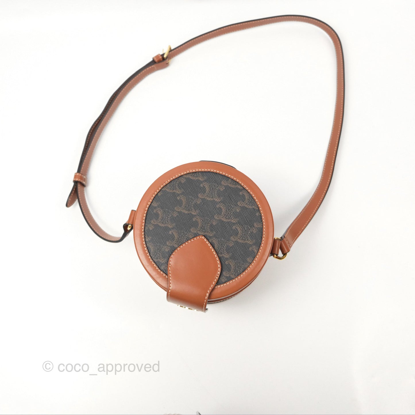 Celine Small Tambour Triomphe Canvas