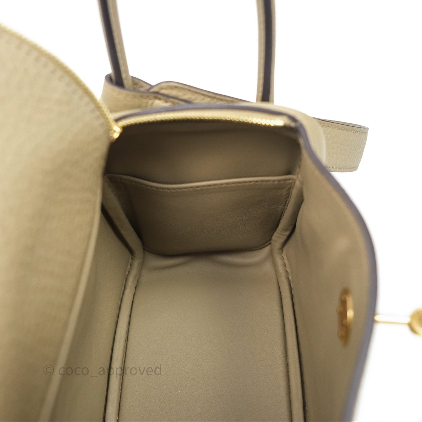 Hermès Mini Lindy 20 Beige Marfa 8Q Clemence Gold Hardware