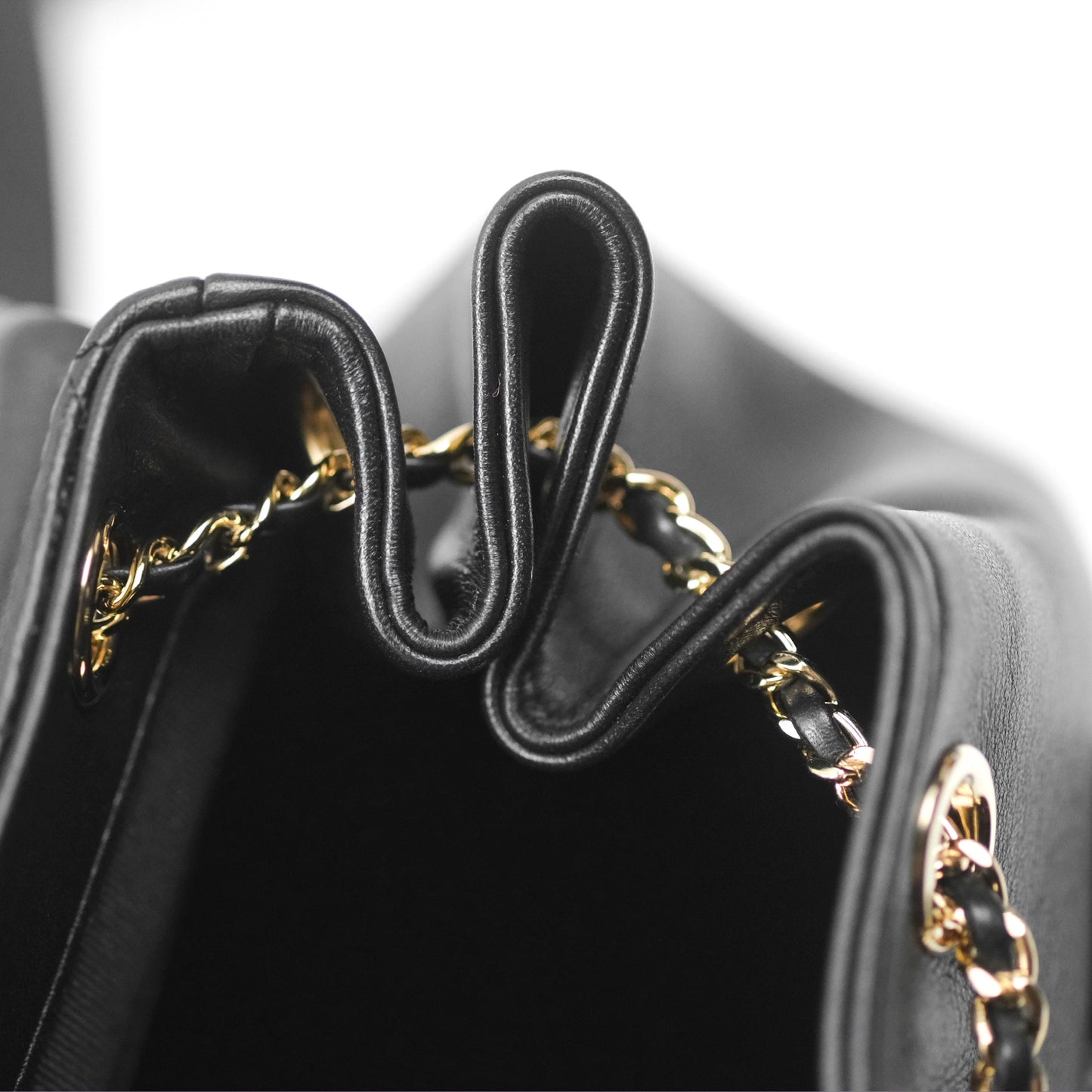 Chanel Quilted Small Duma Drawstring Backpack Black Calfskin
