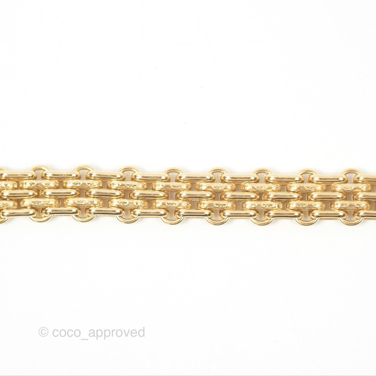 Chanel Crystal Logo Choker Gold Tone 20A