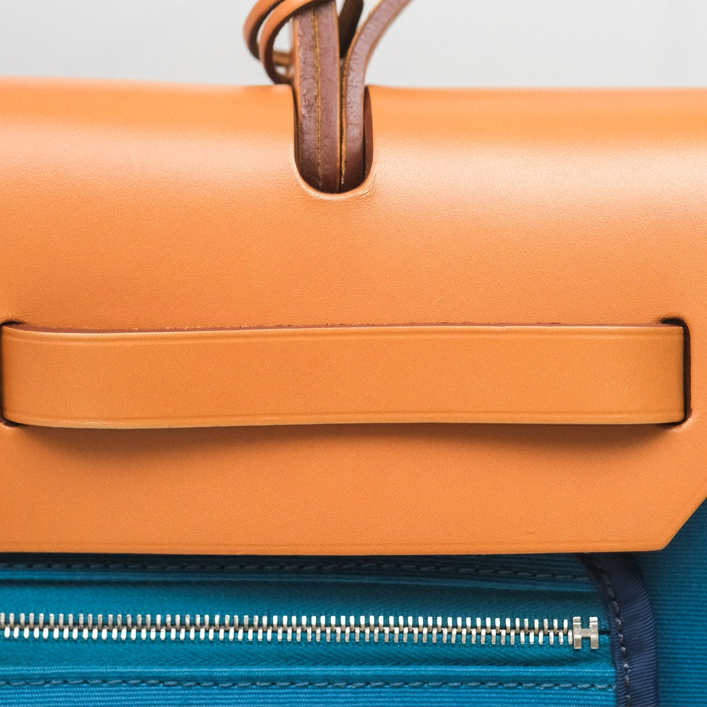 Hermès Herbag Zip 31 Vache Hunter Bleu Izmir 7W/ Bleu de Malte 7L Palladium Hardware