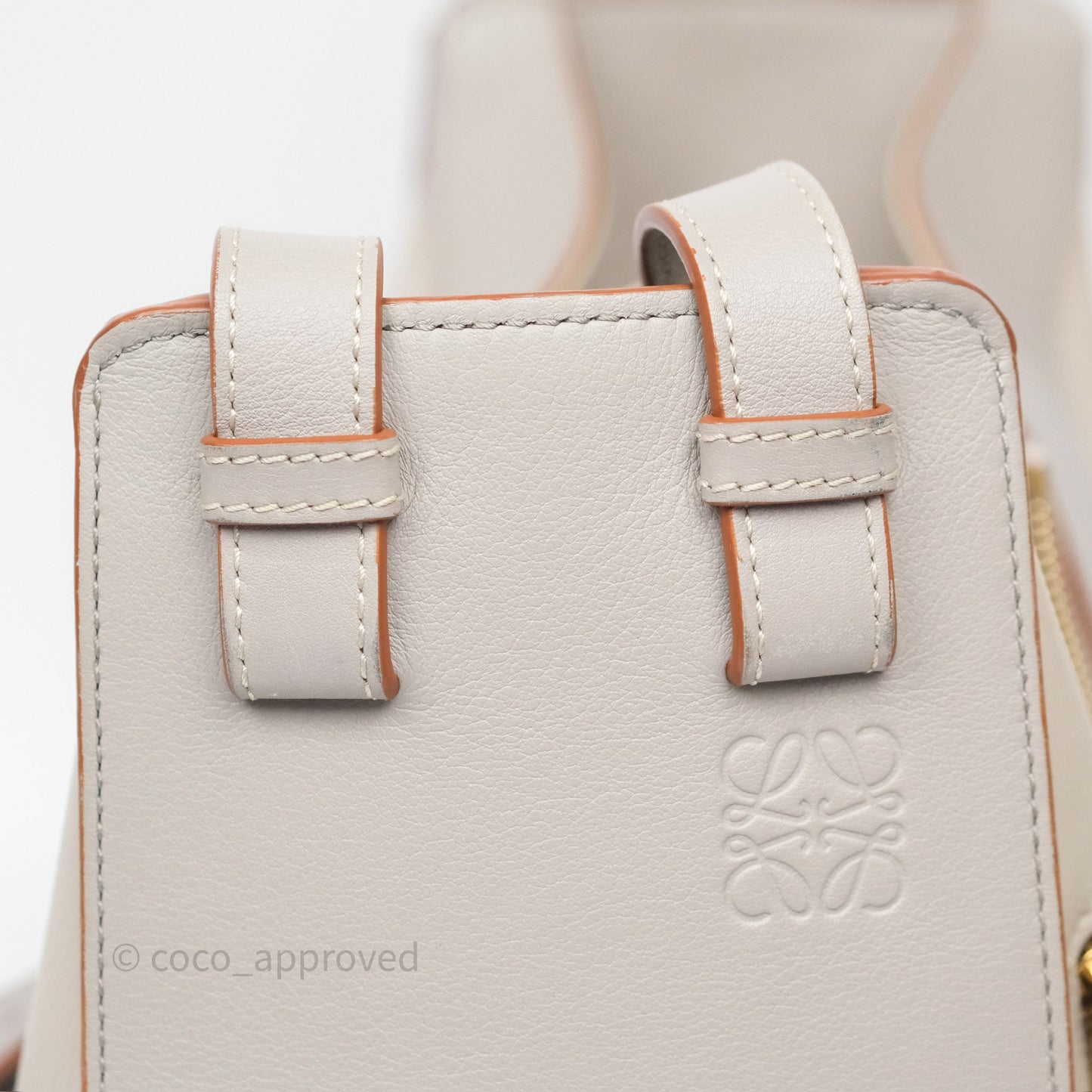 Loewe Small Hammock Shoulder Bag Calfskin Light Grey/Beige