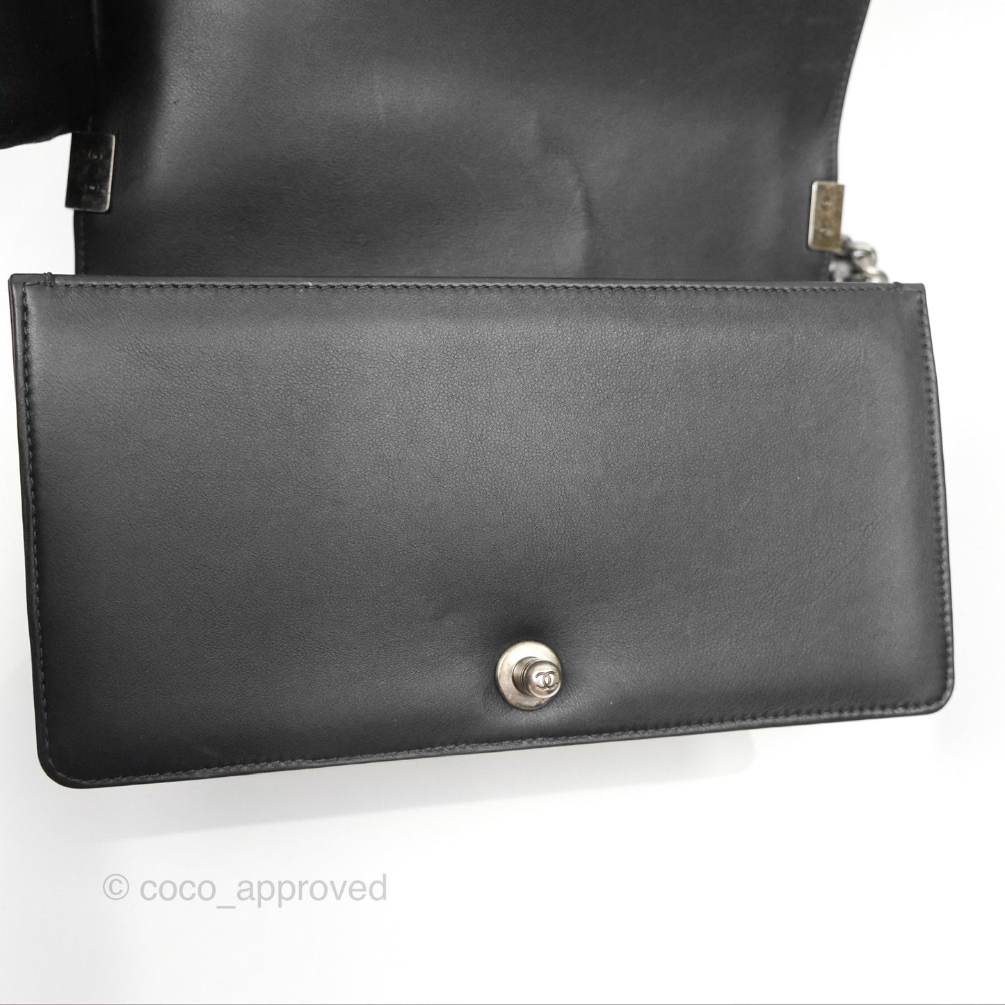 Chanel Medium Boy Quilted Black Lambskin Ruthenium Hardware