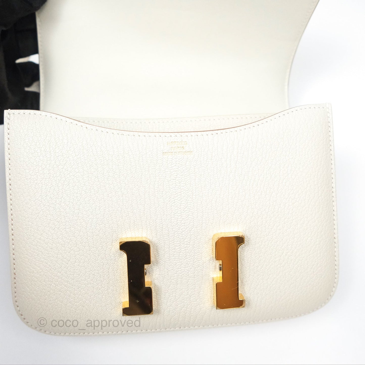 Hermès Constance Mini 18cm Mushroom Chevre Mysore Gold Hardware