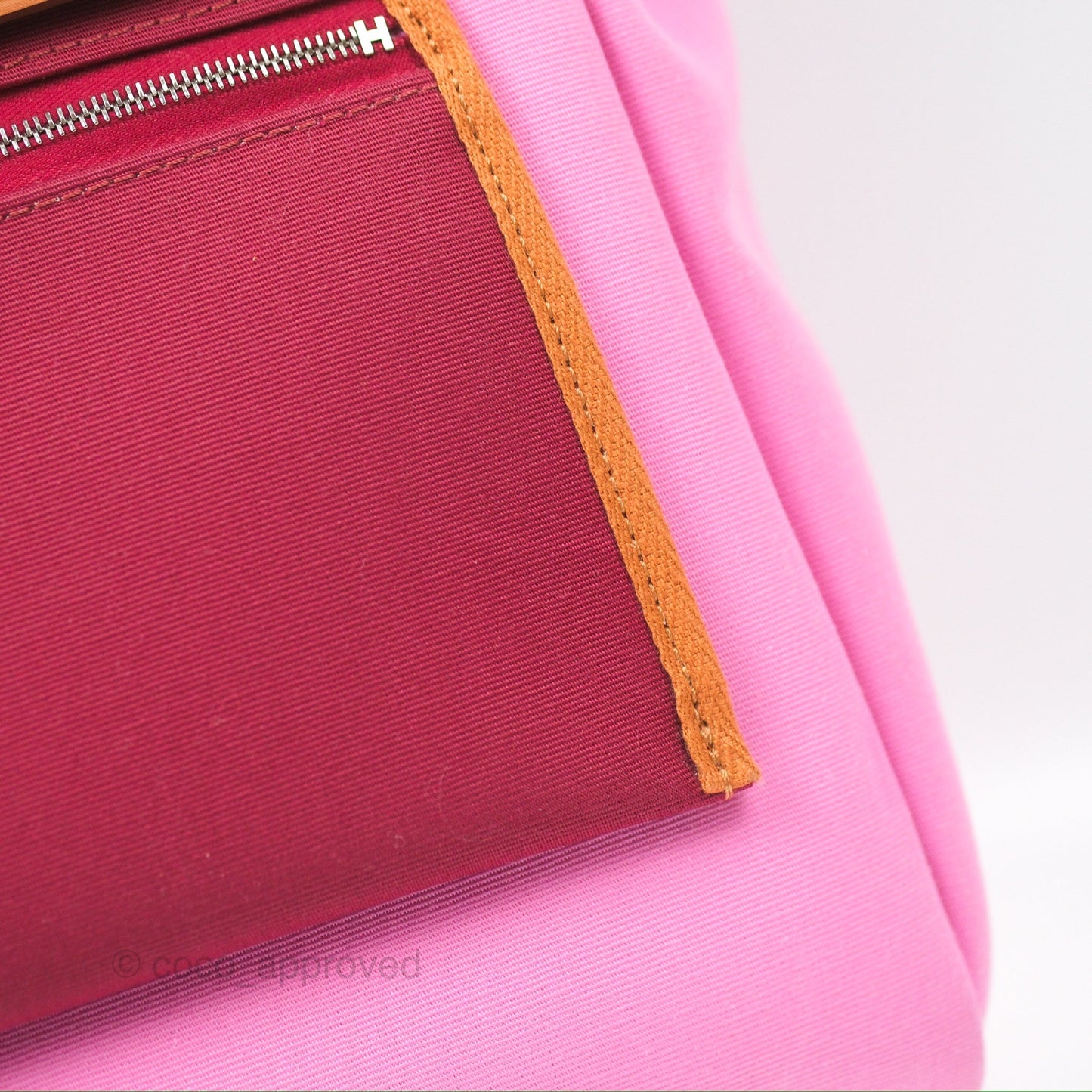 Hermès Herbag Zip 31 Retourne Rose Bubblegum Rubis Nature Canvas Palladium Hardware