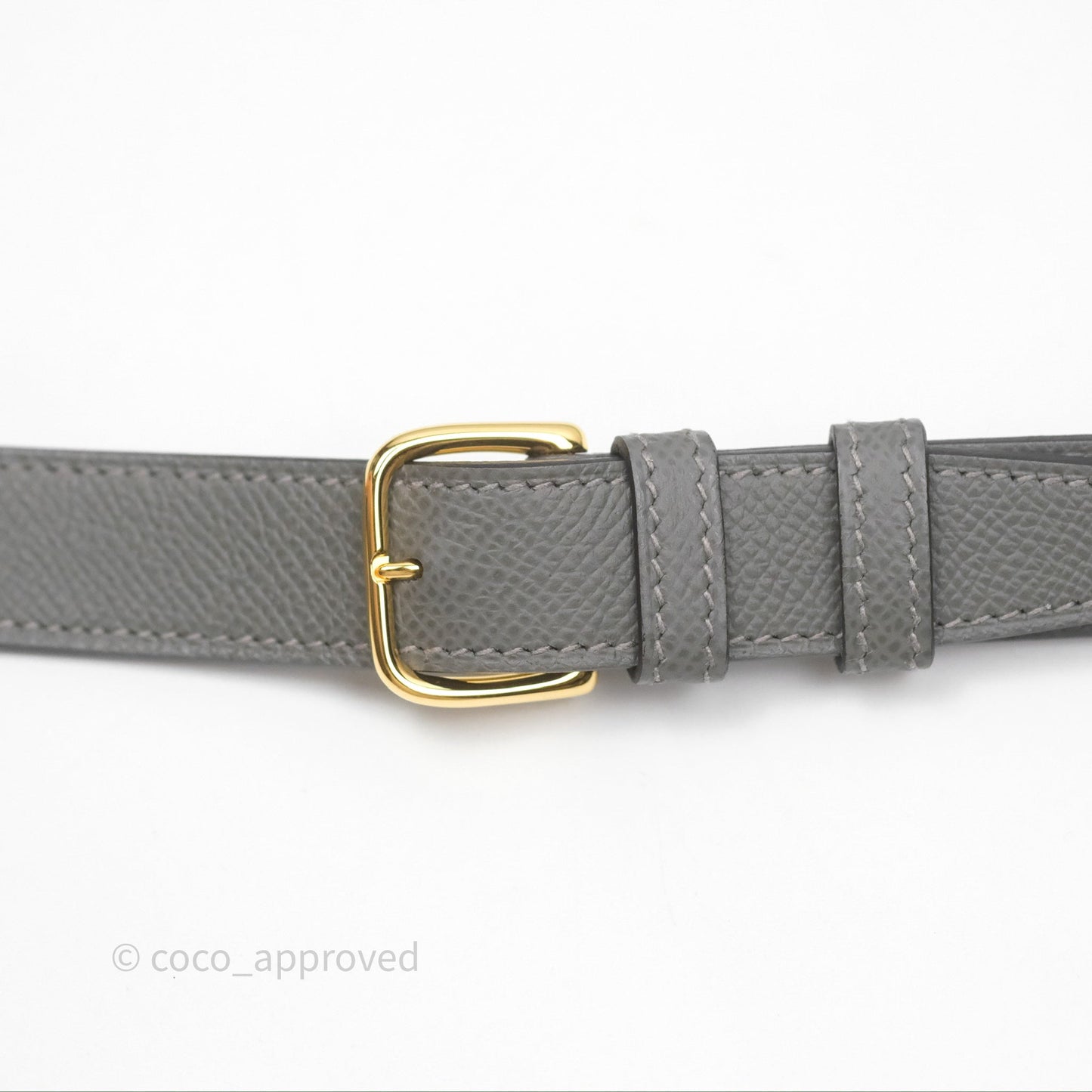 Hermès Della Cavalleria Mini Bag Gris Meyer 0L Epsom Gold Hardware