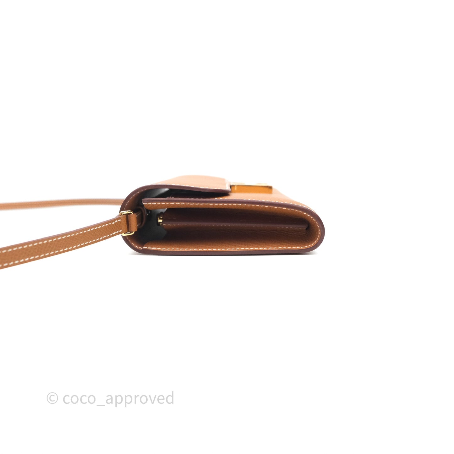 Hermès Constance Long To Go Wallet Gold Epsom Gold Hardware
