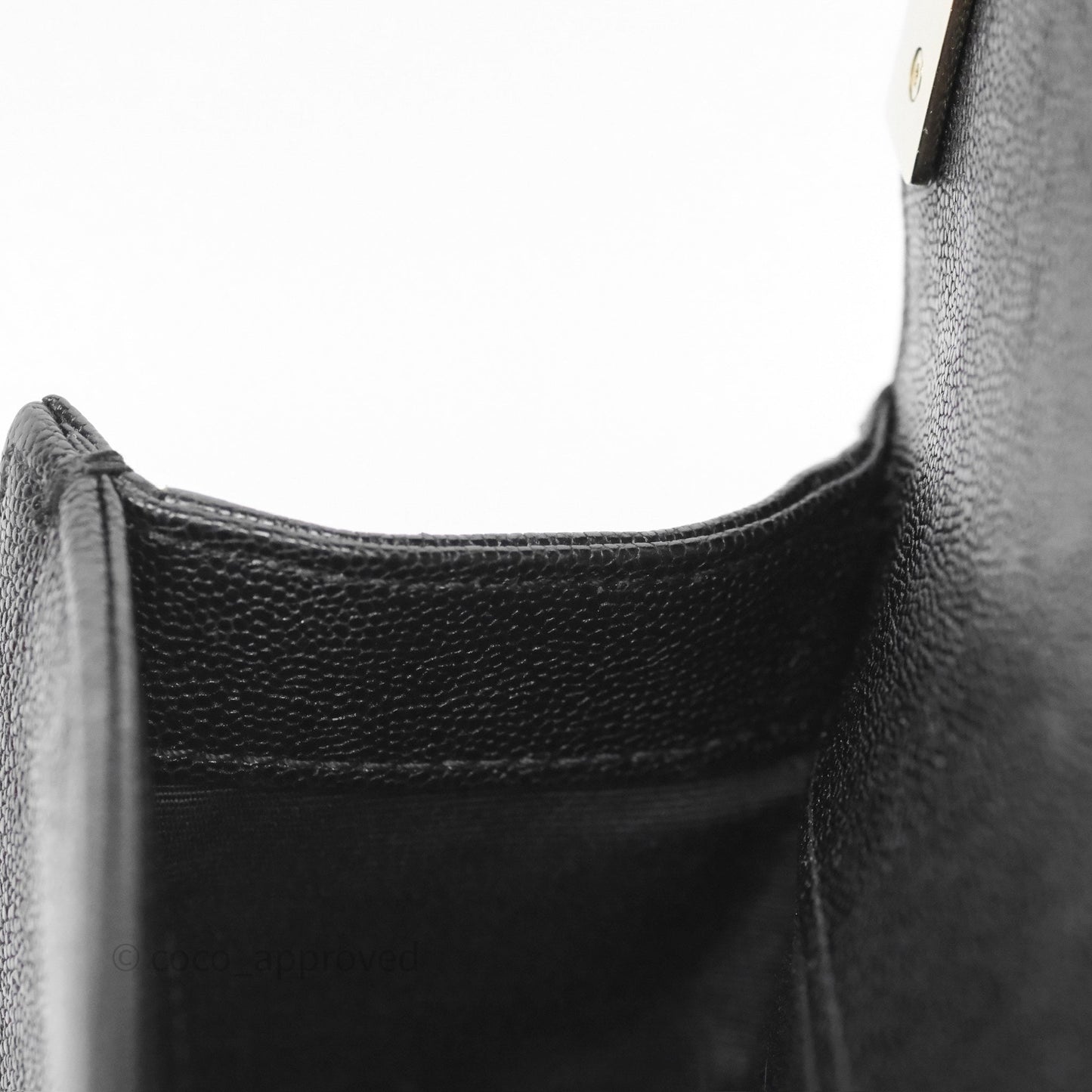 Chanel Small Boy Chevron Black Caviar Gold Hardware