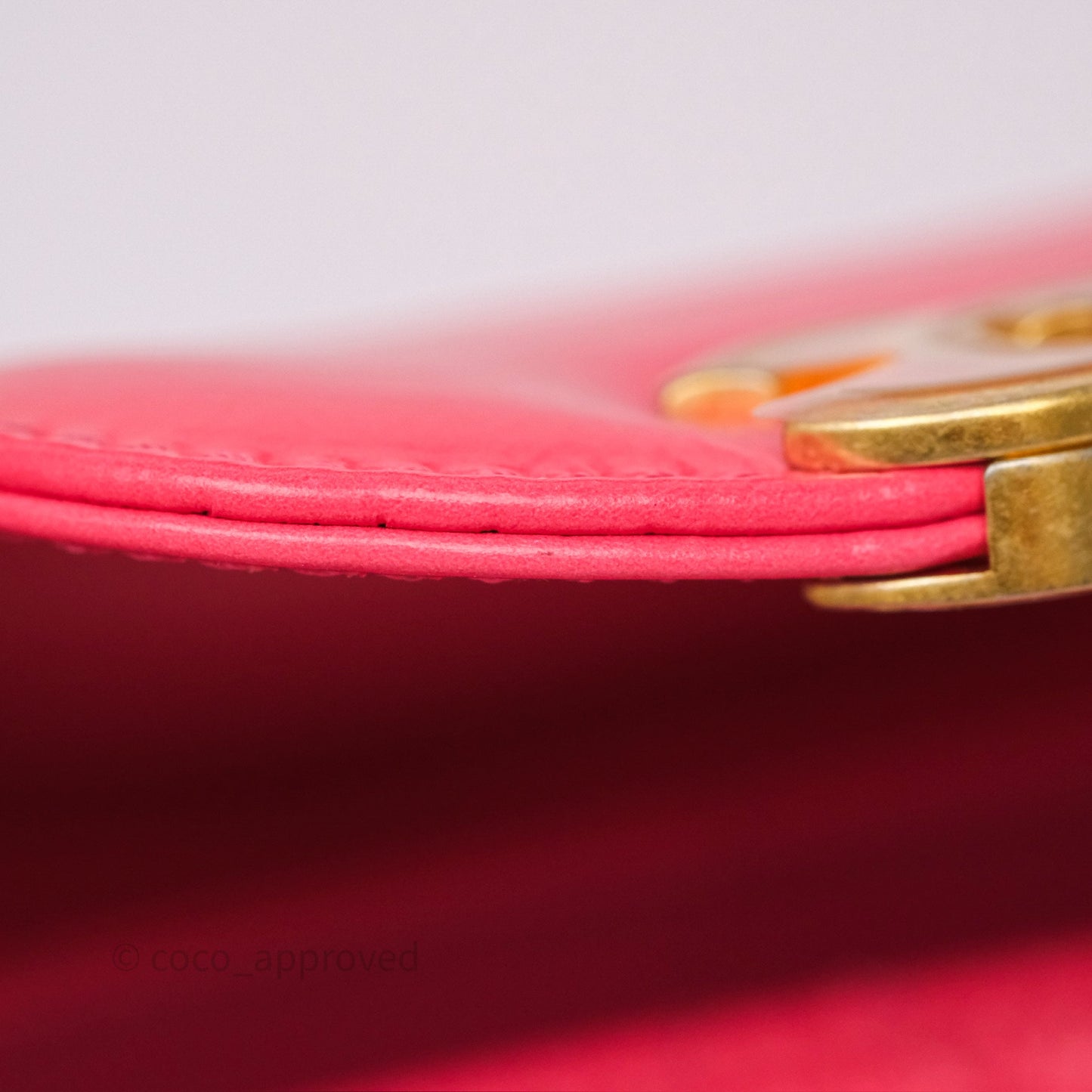 Chanel Kelly Bag Pink Shiny Calfskin Aged Gold Hardware